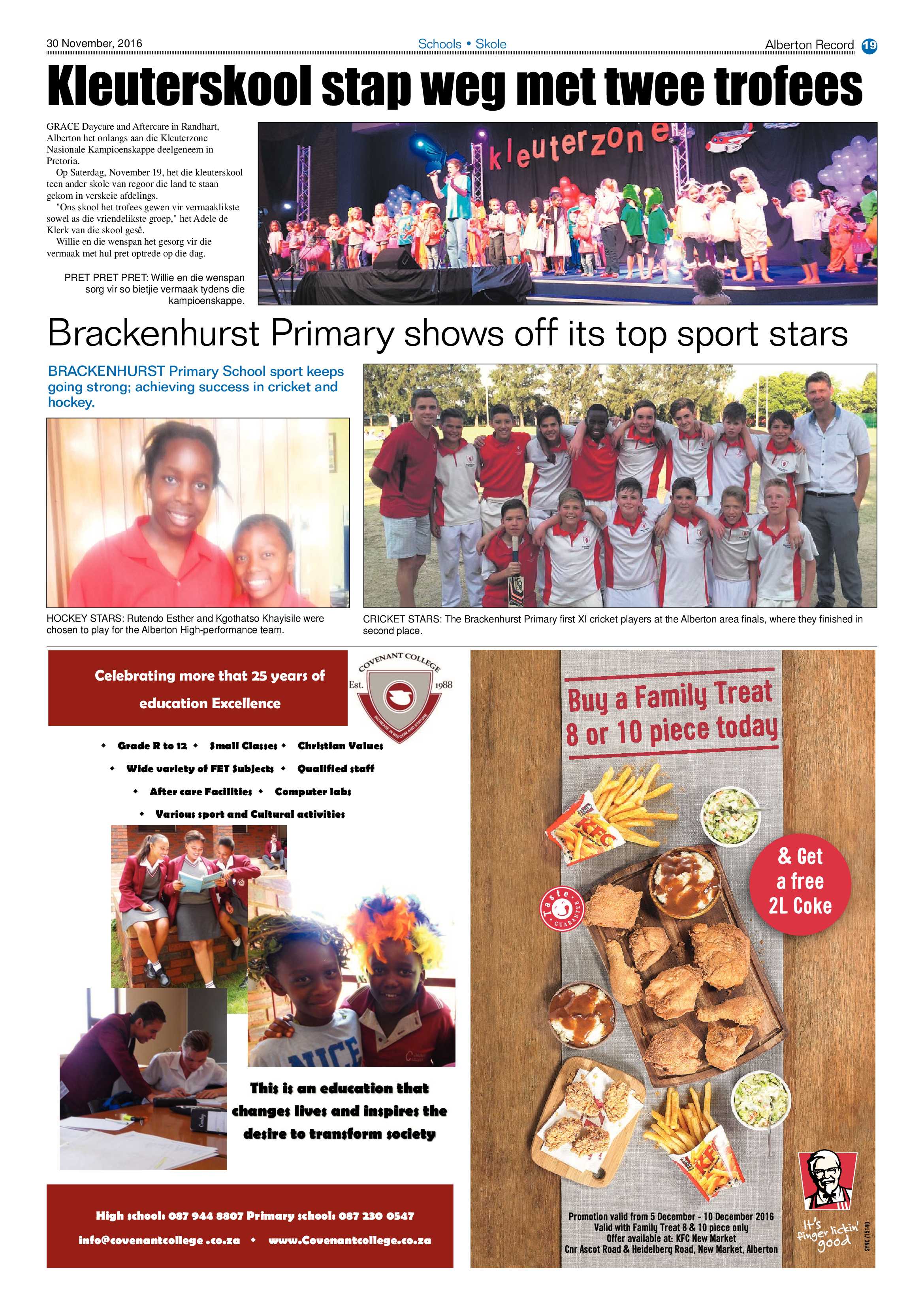 Alberton Record 30 November 2016 page 19