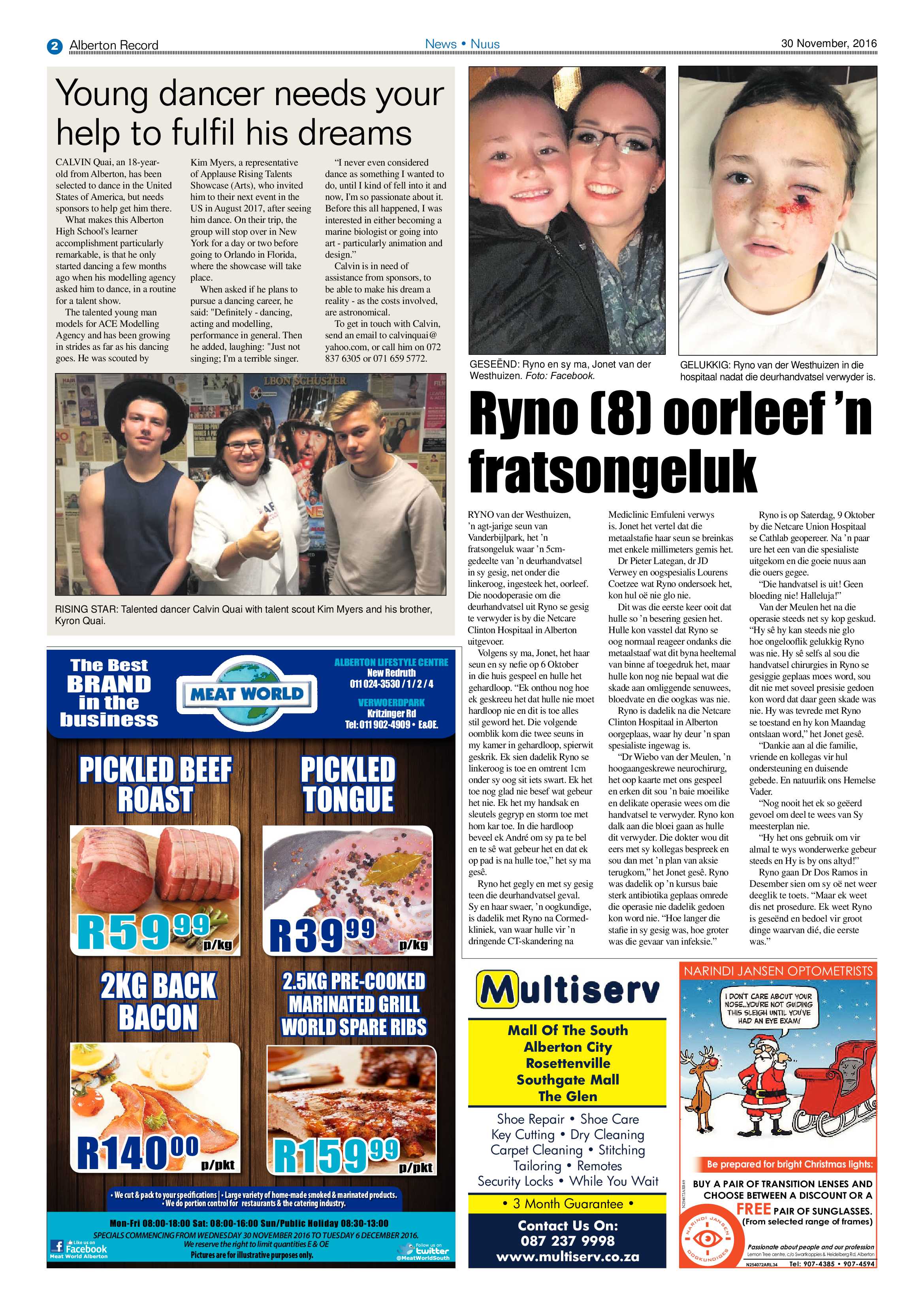 Alberton Record 30 November 2016 page 2