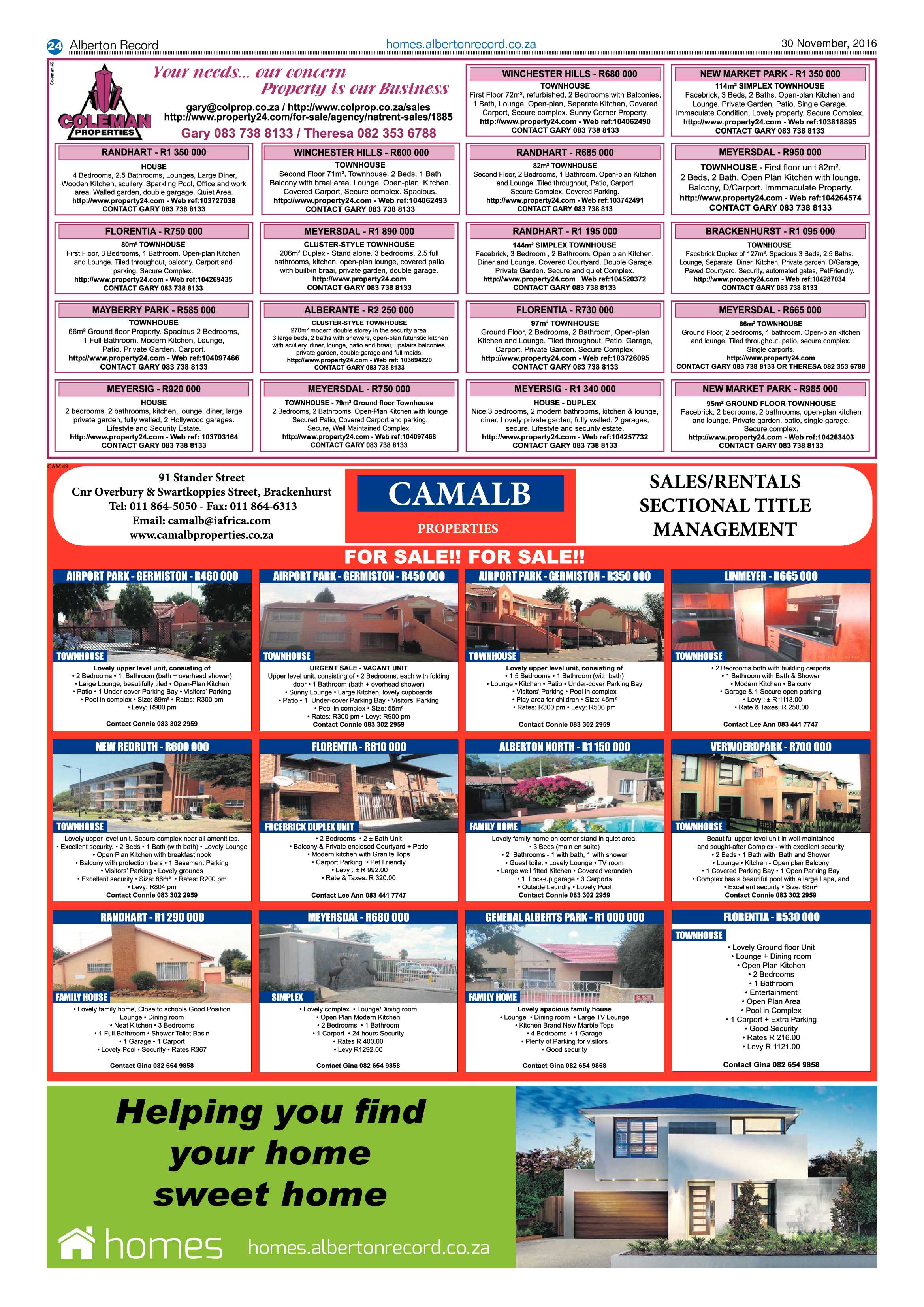 Alberton Record 30 November 2016 page 24
