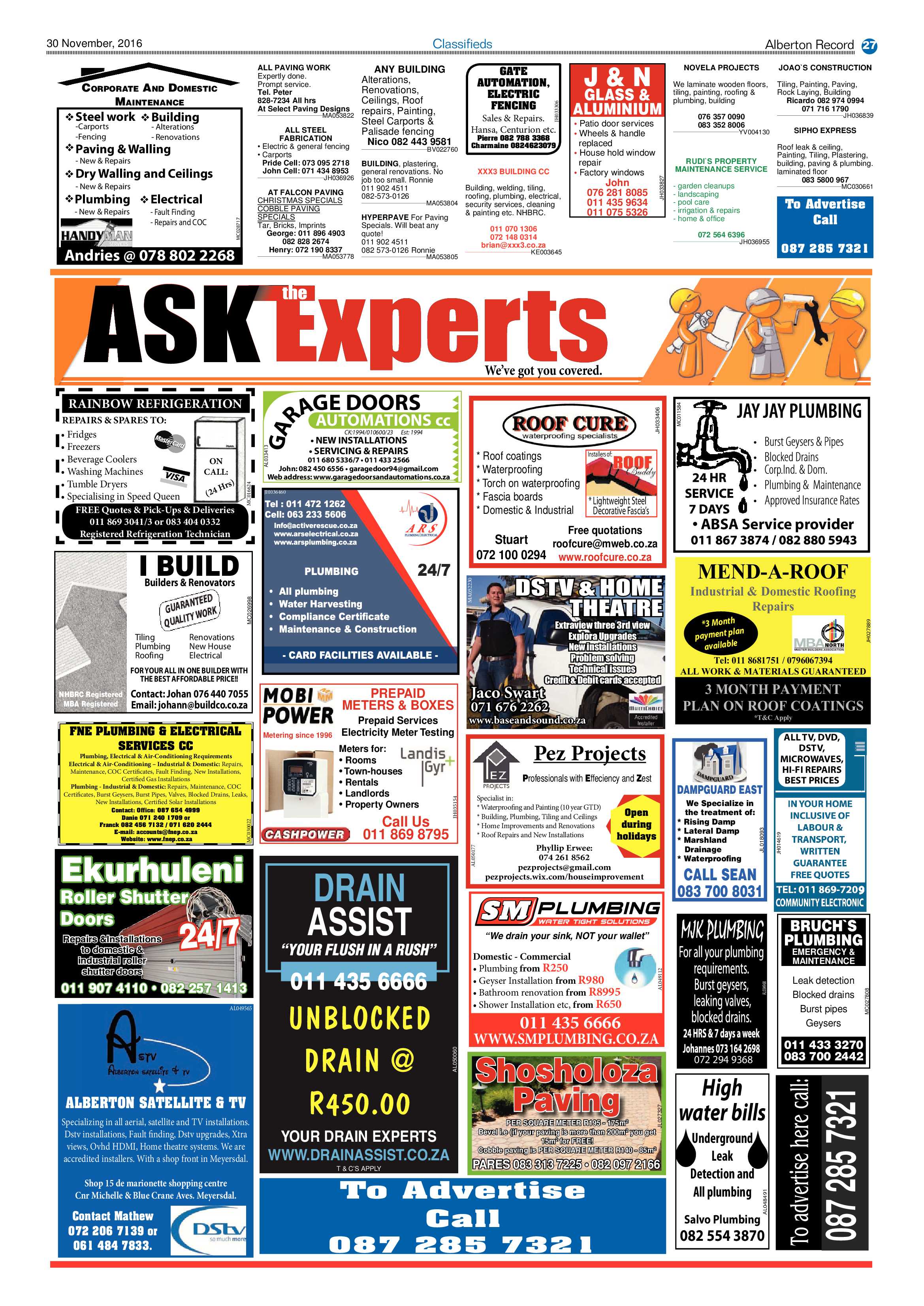 Alberton Record 30 November 2016 page 27