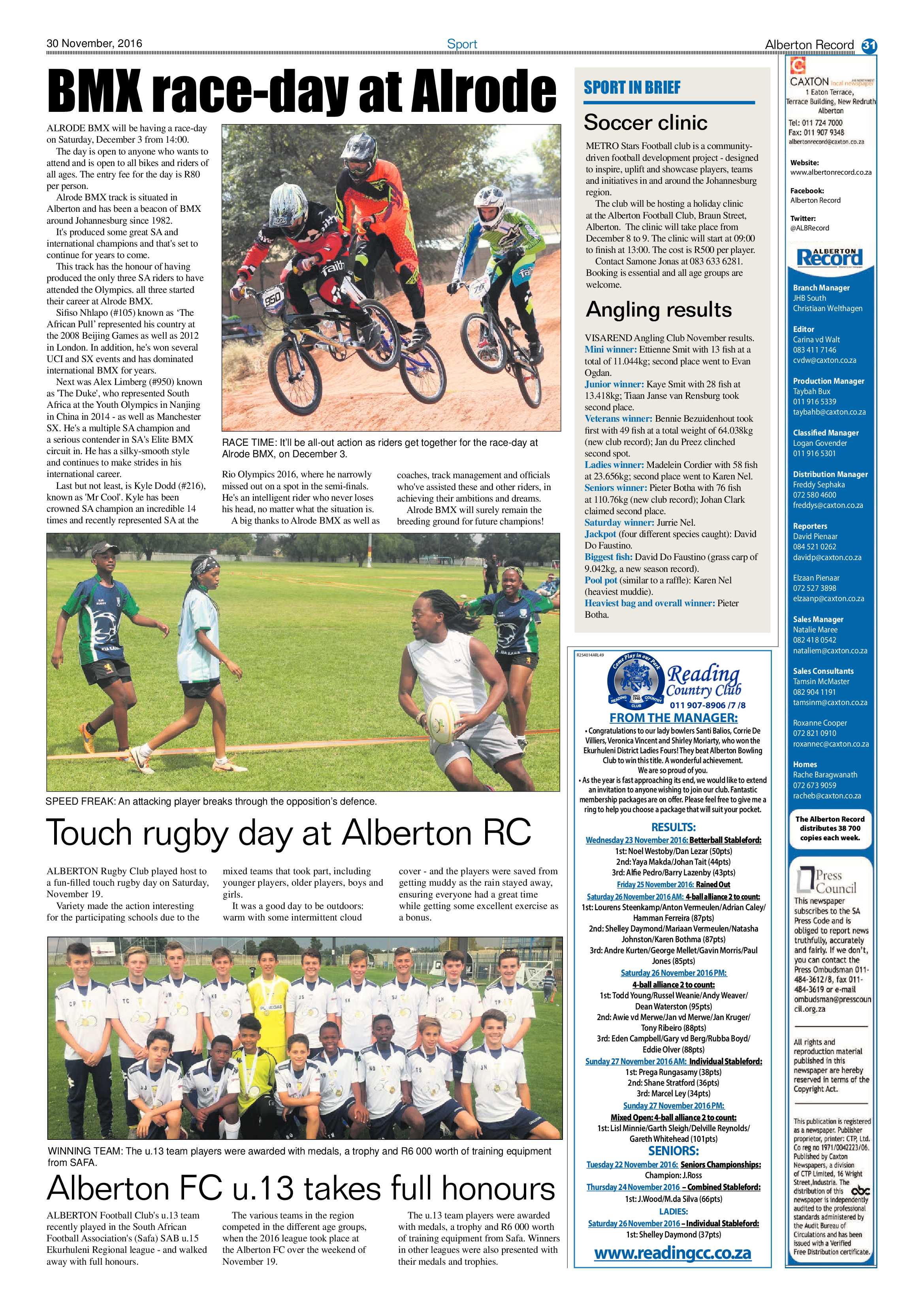 Alberton Record 30 November 2016 page 31