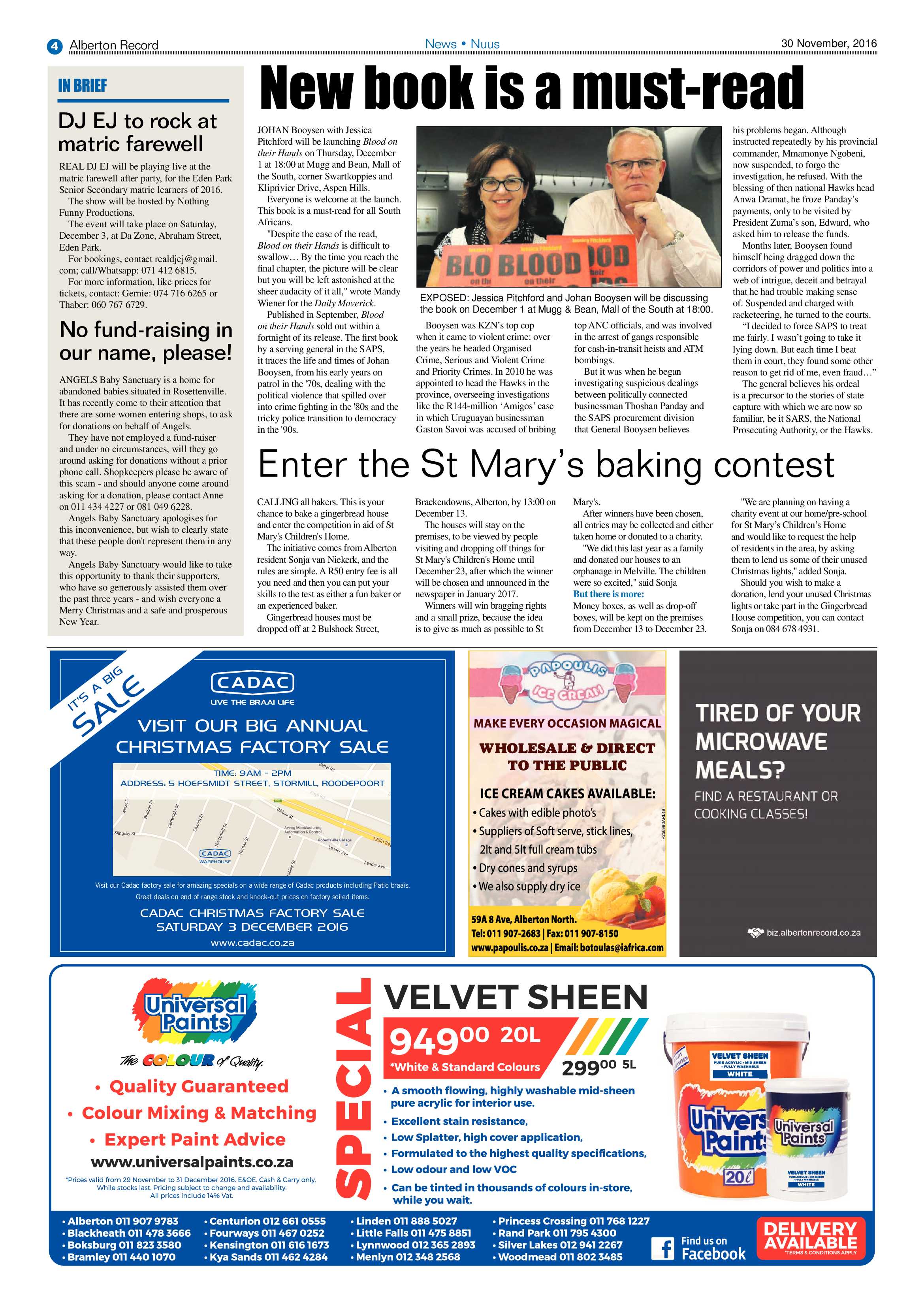 Alberton Record 30 November 2016 page 4
