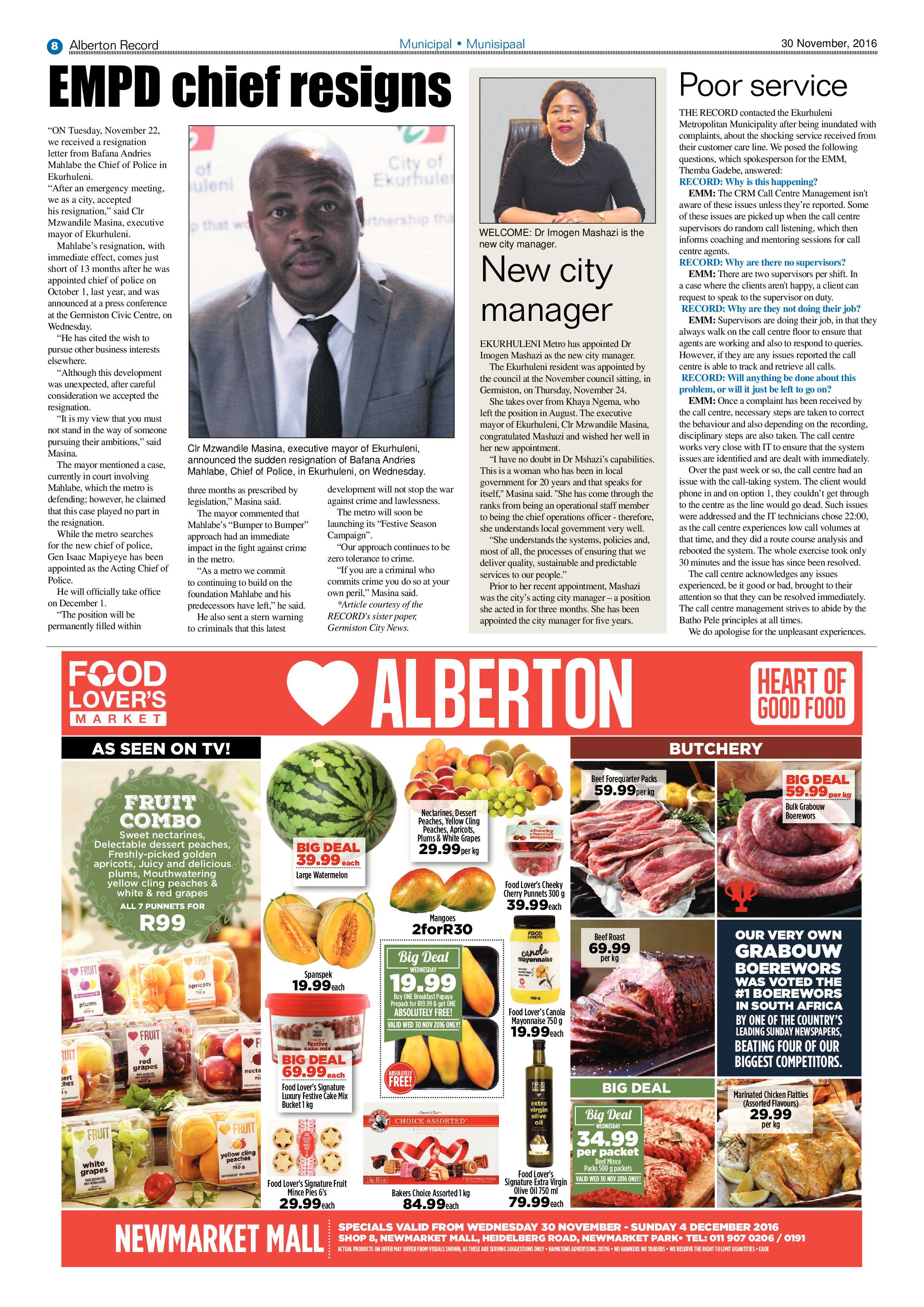 Alberton Record 30 November 2016 page 8