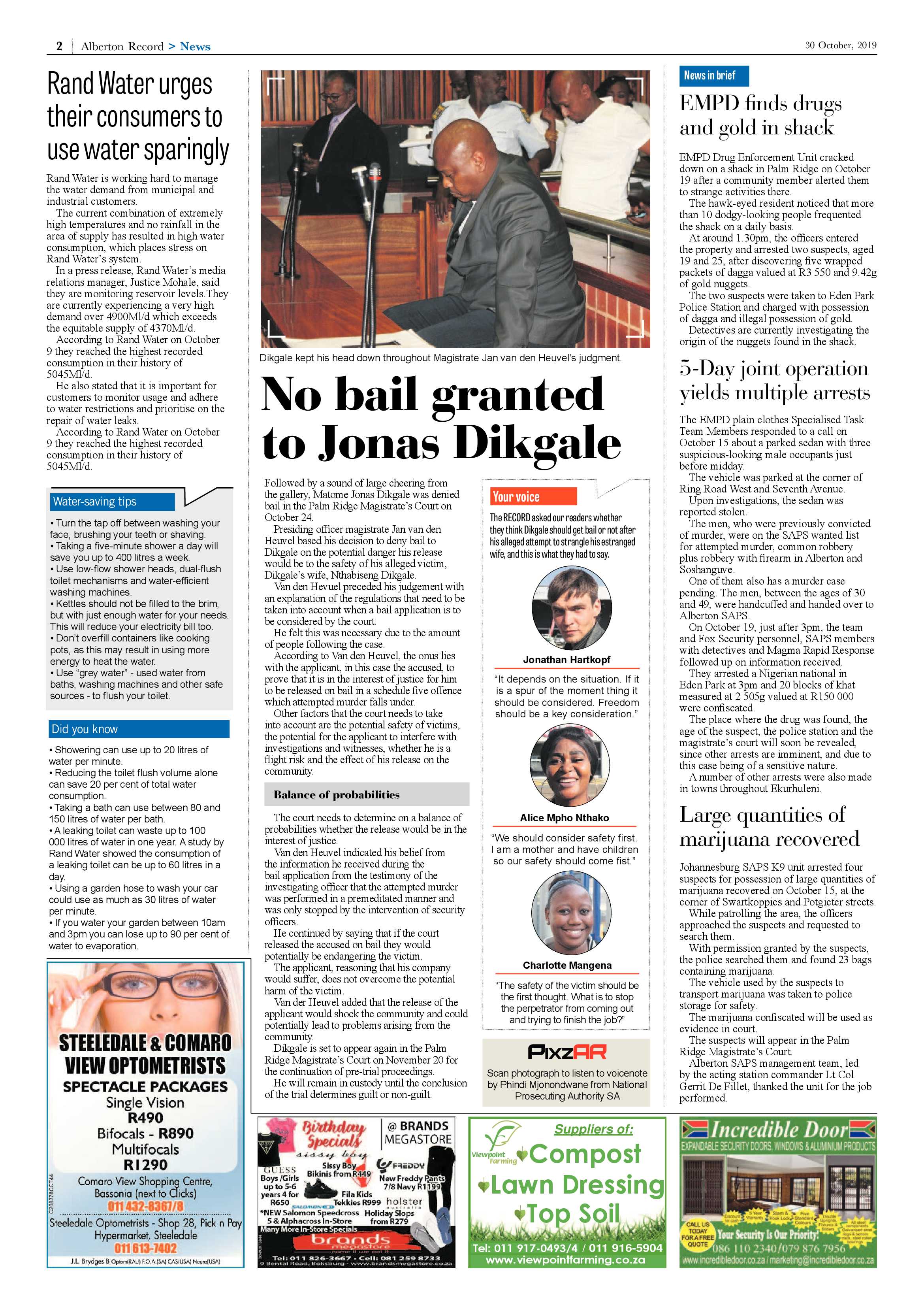 Alberton Record 30 October 2019 page 2