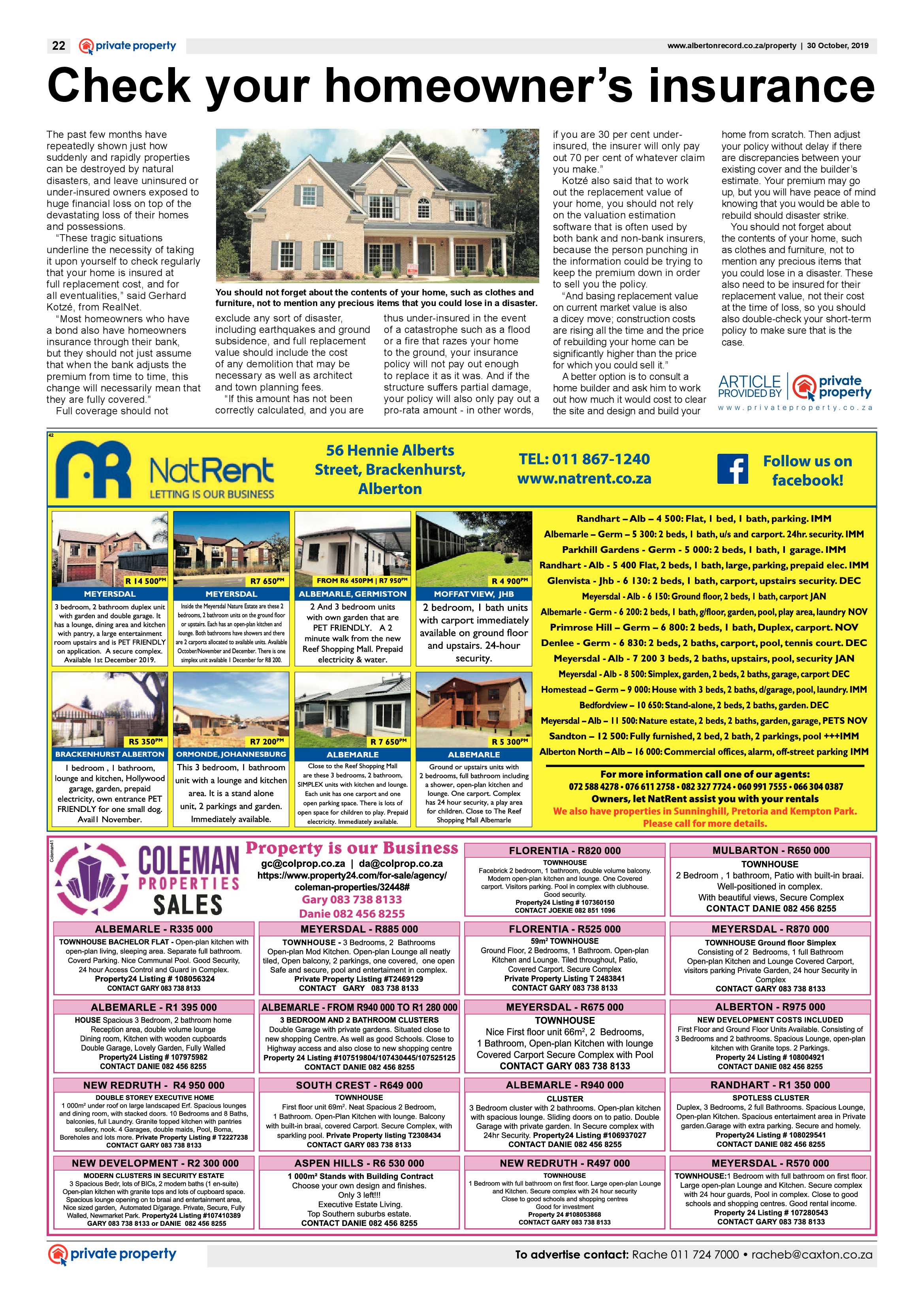 Alberton Record 30 October 2019 page 23