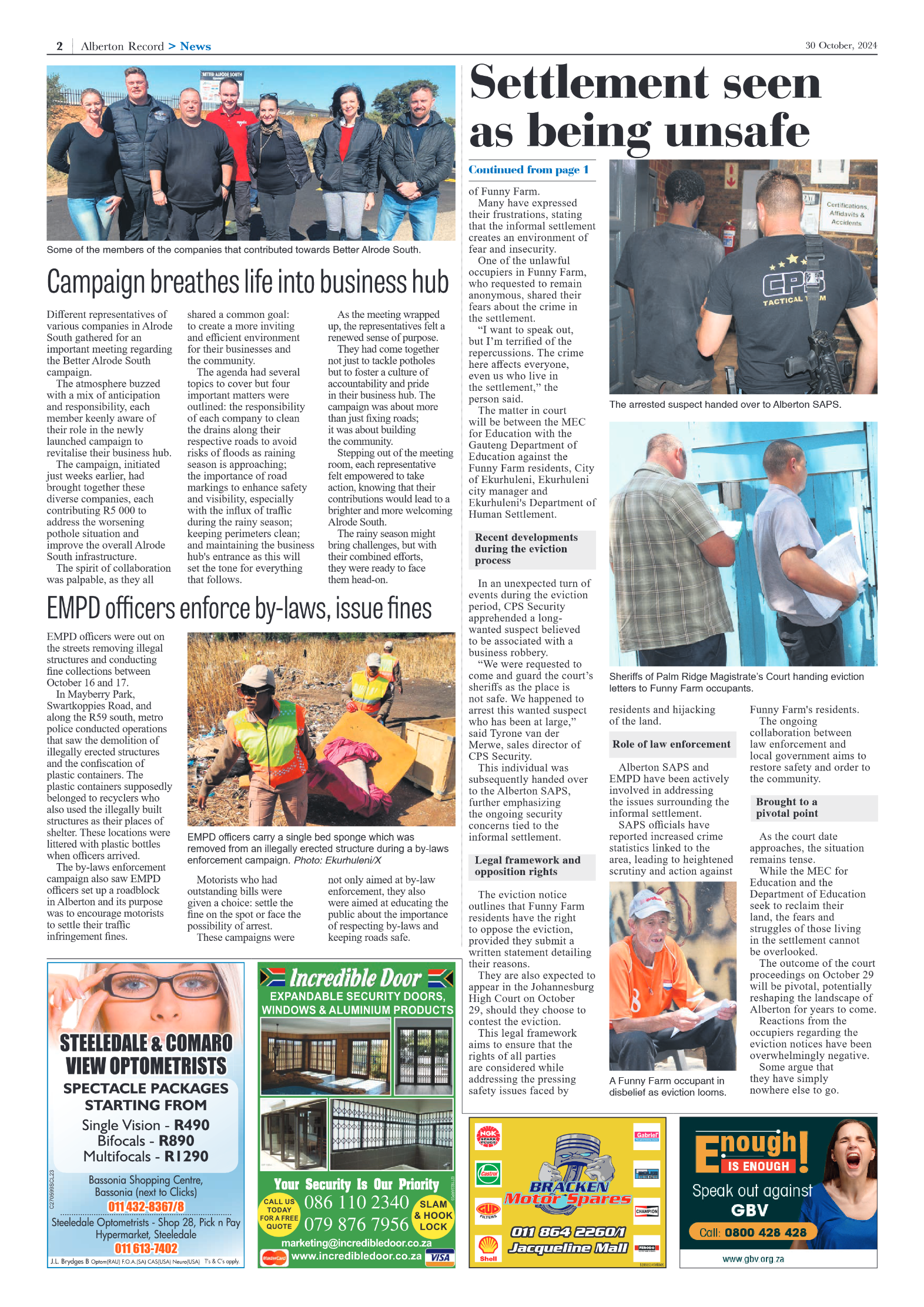 Alberton Record 30 October 2024 page 2