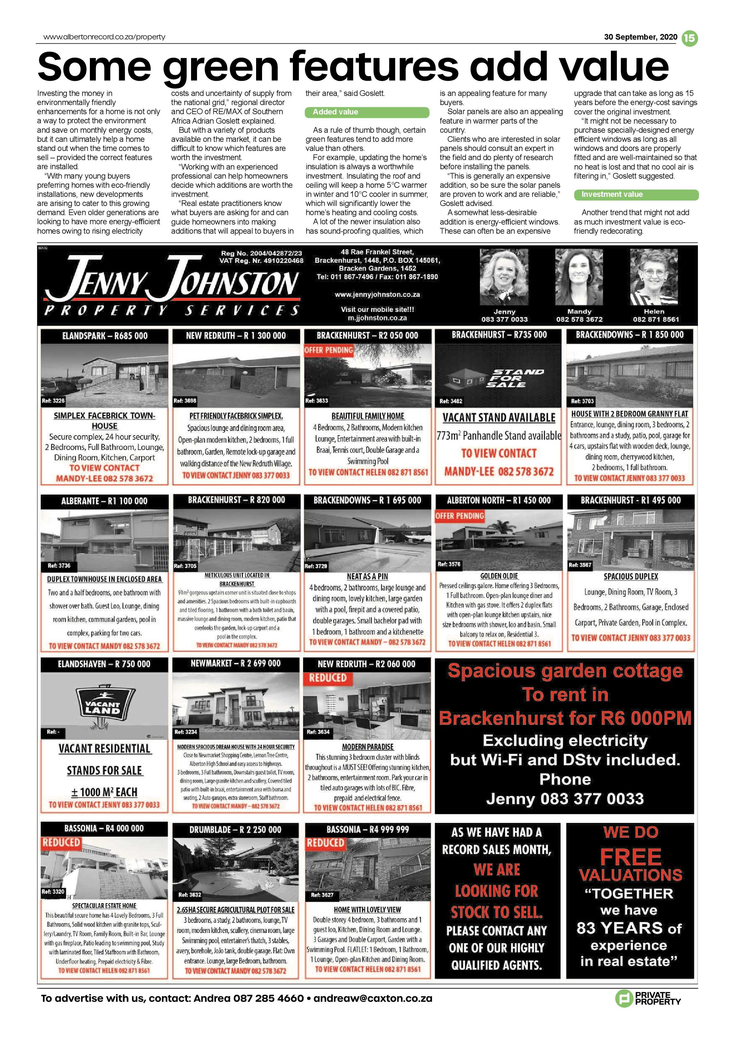 Alberton Record 30 September 2020 page 15
