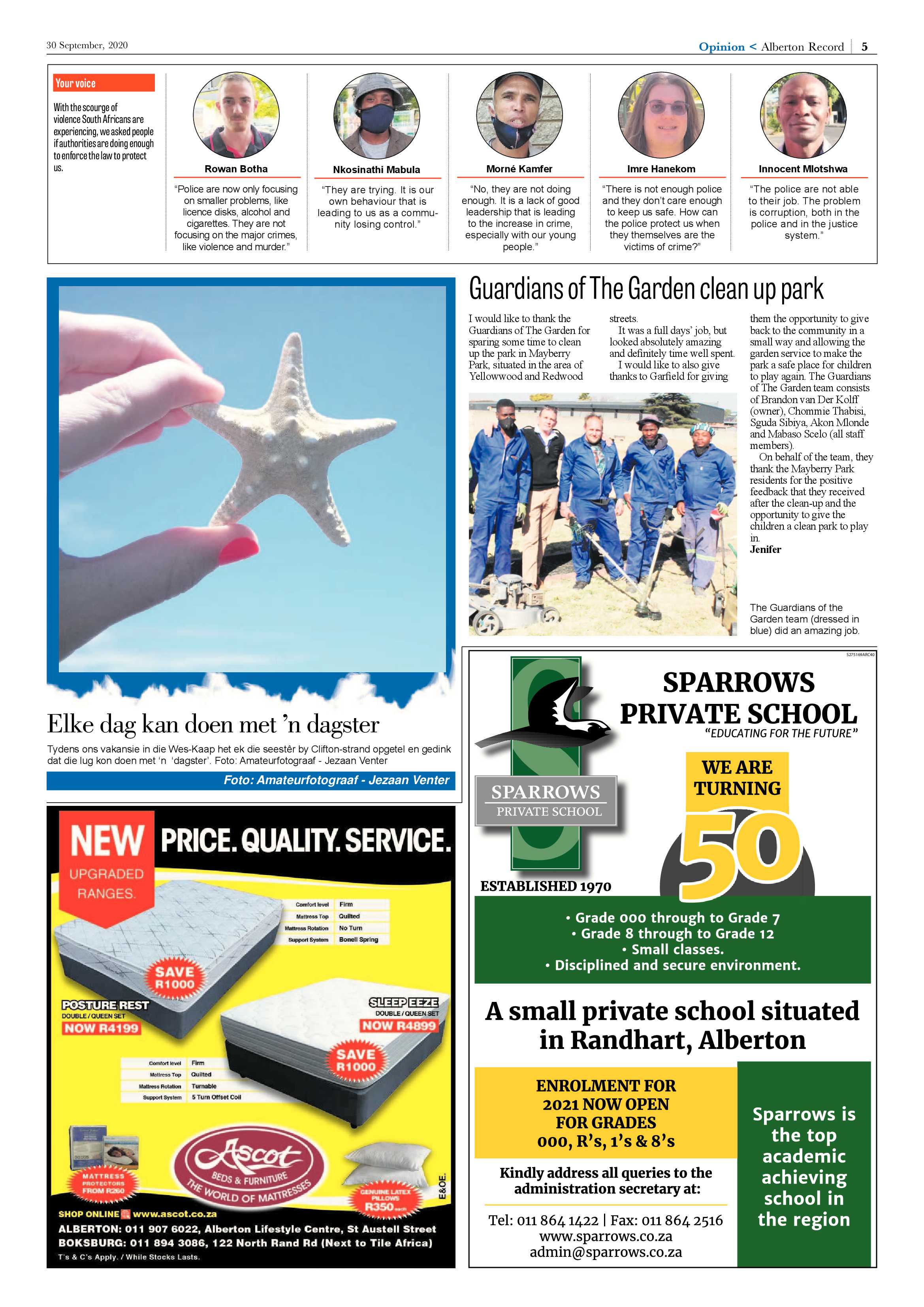 Alberton Record 30 September 2020 page 5