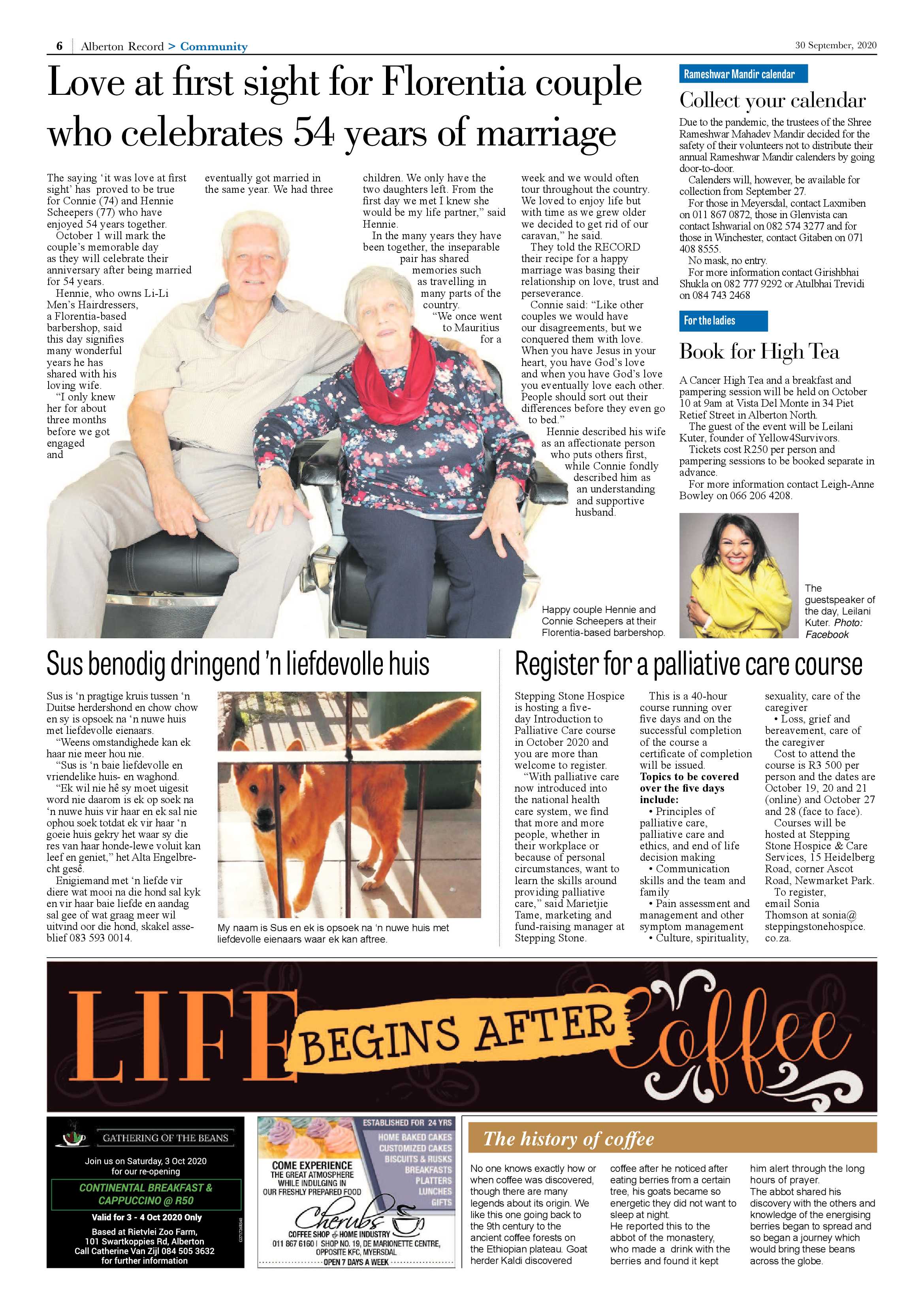 Alberton Record 30 September 2020 page 6