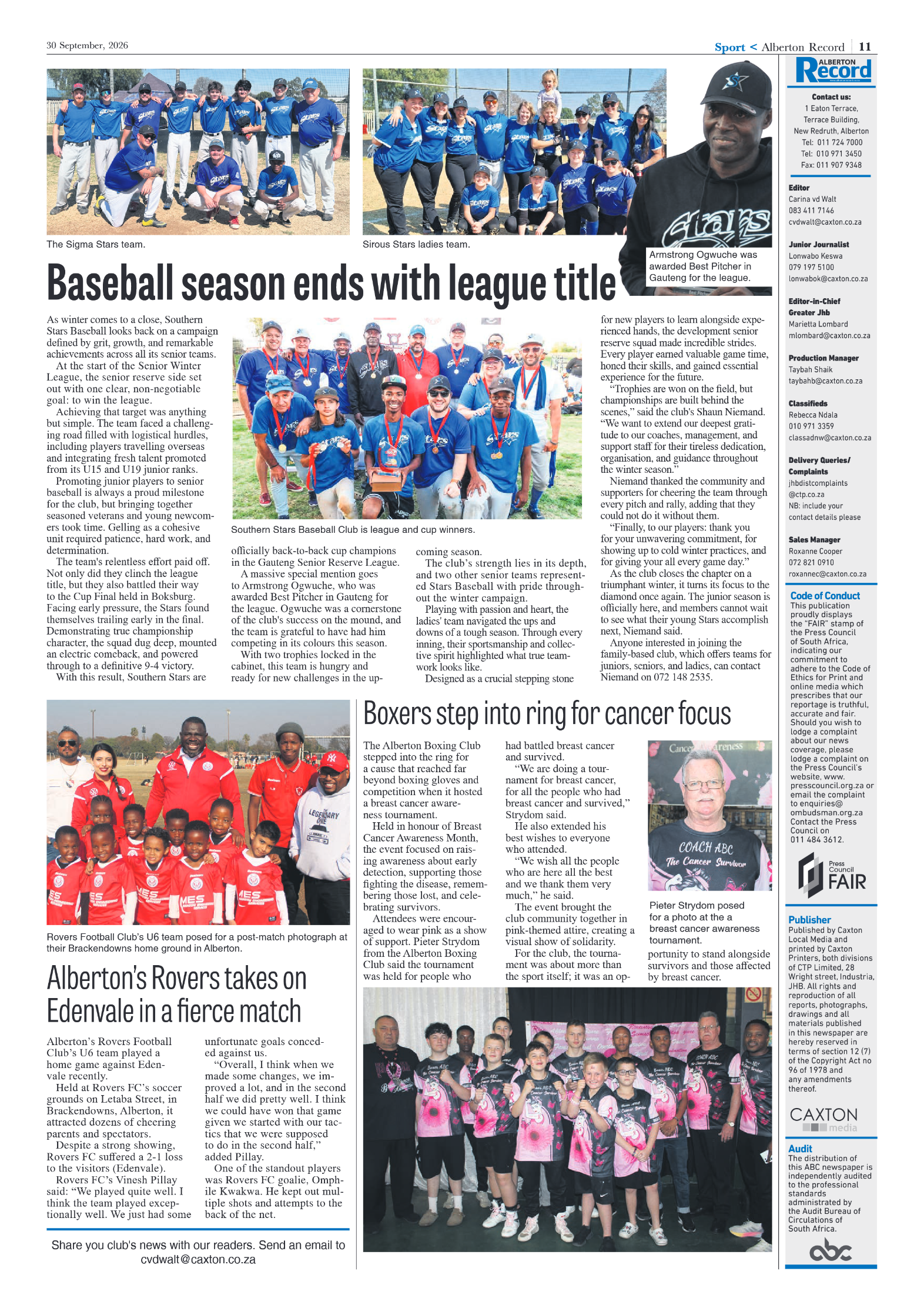 Alberton Record 30 September 2026 page 11