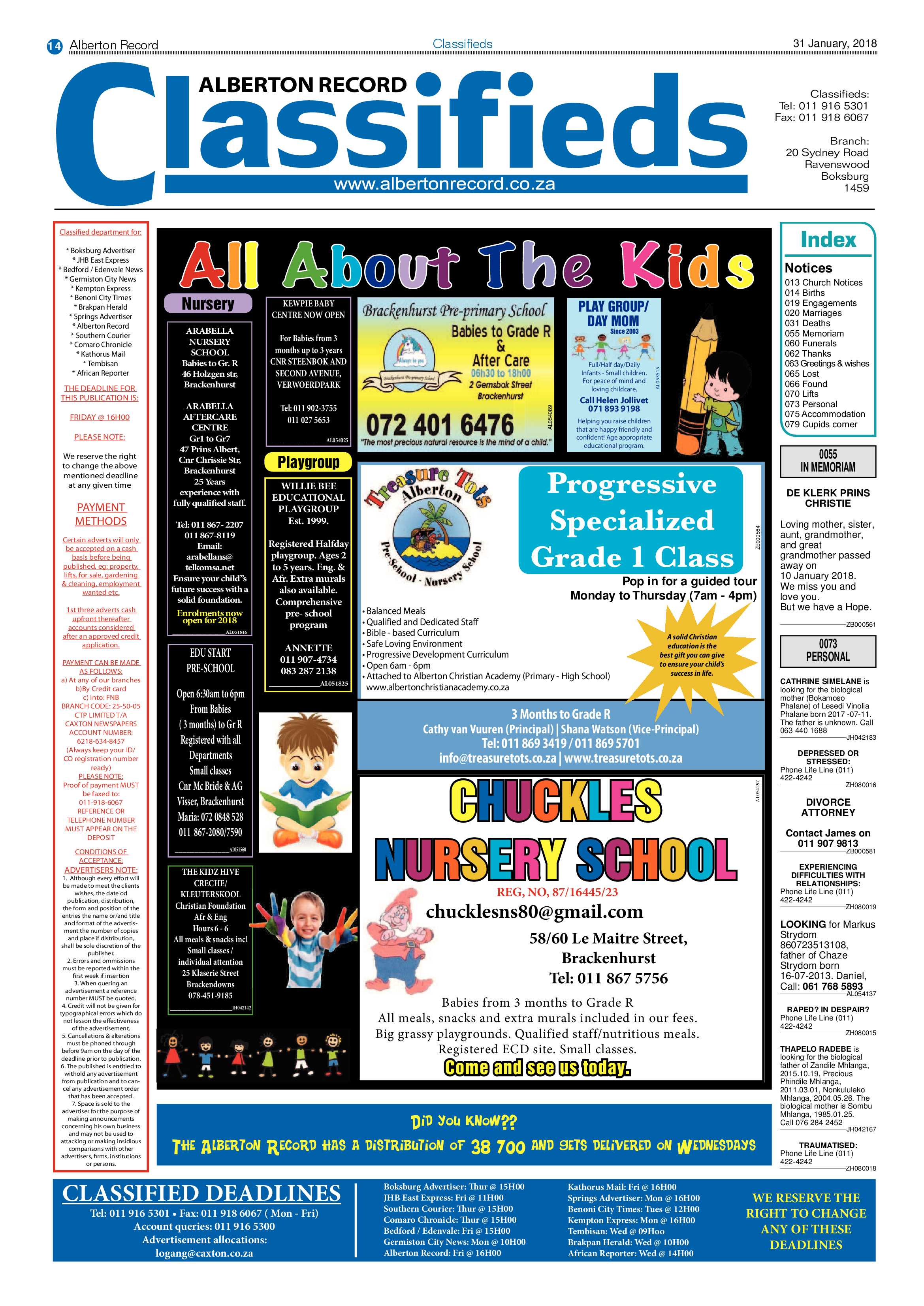 Alberton Record 31 January 2018 page 14