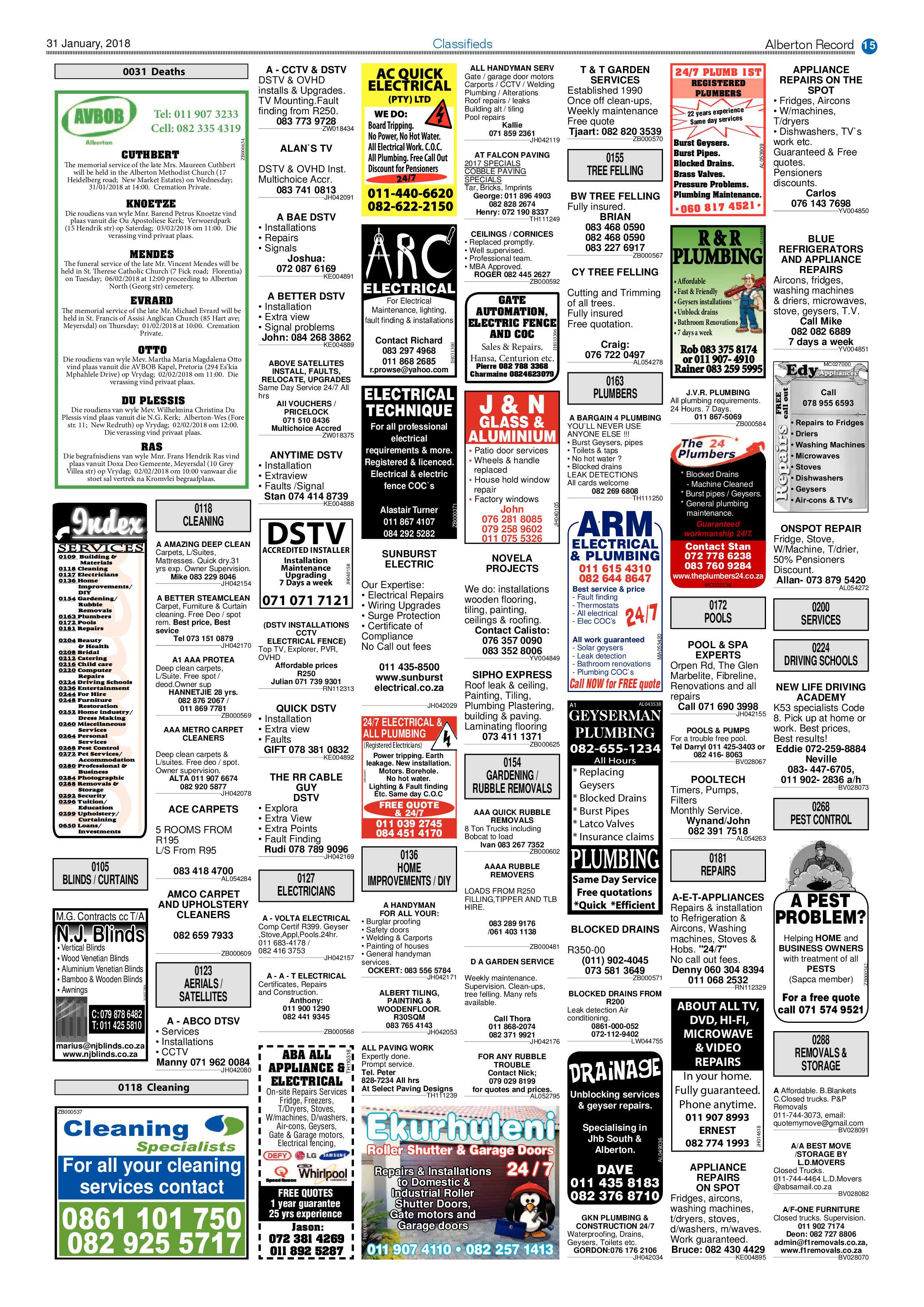 Alberton Record 31 January 2018 page 15