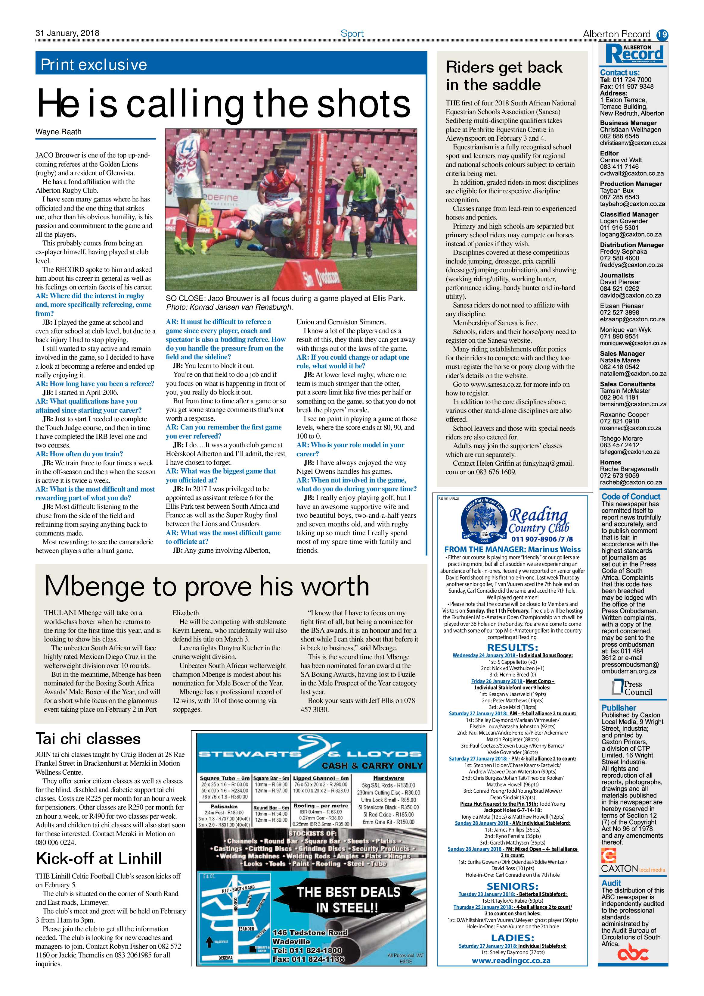 Alberton Record 31 January 2018 page 19