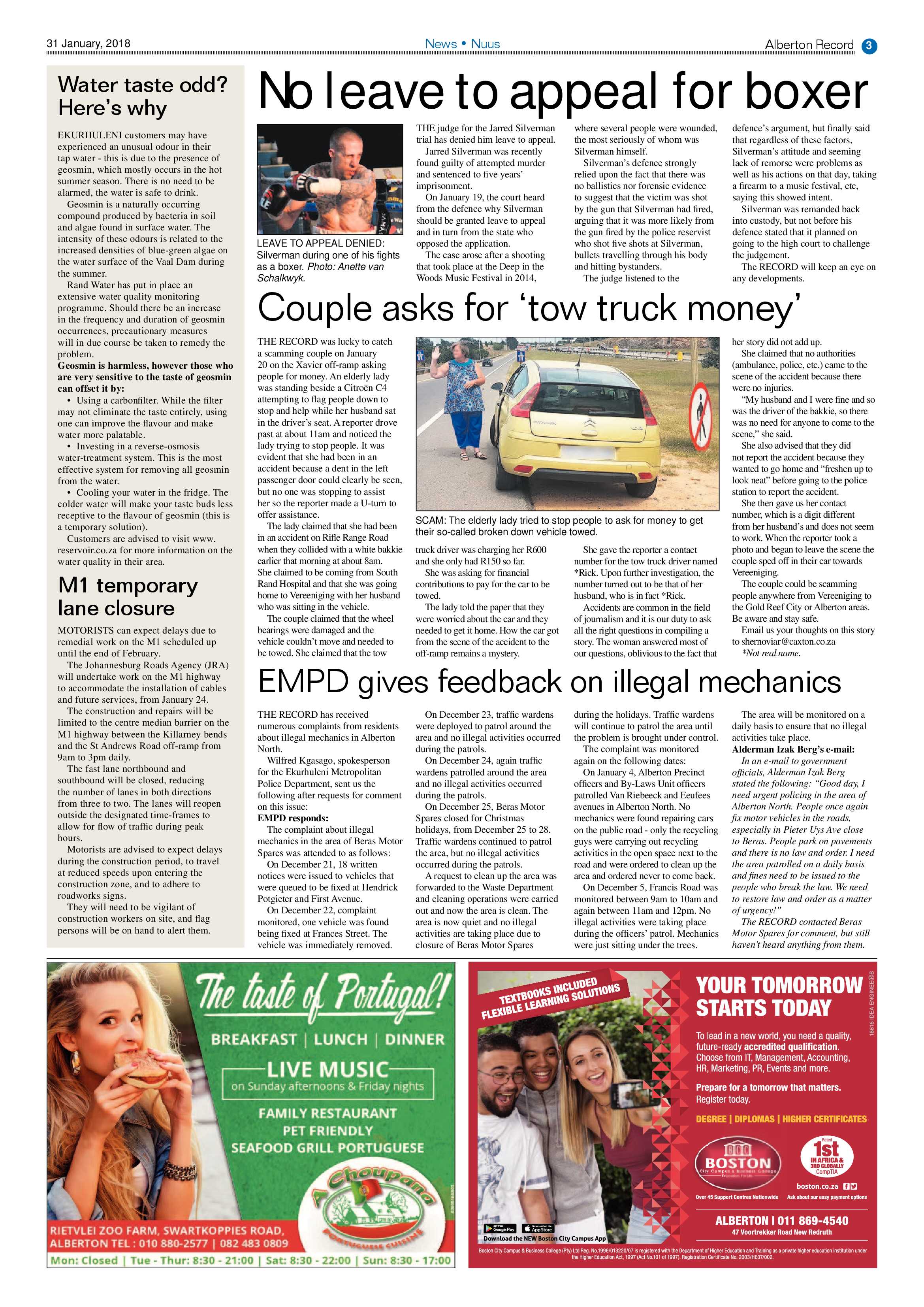 Alberton Record 31 January 2018 page 3