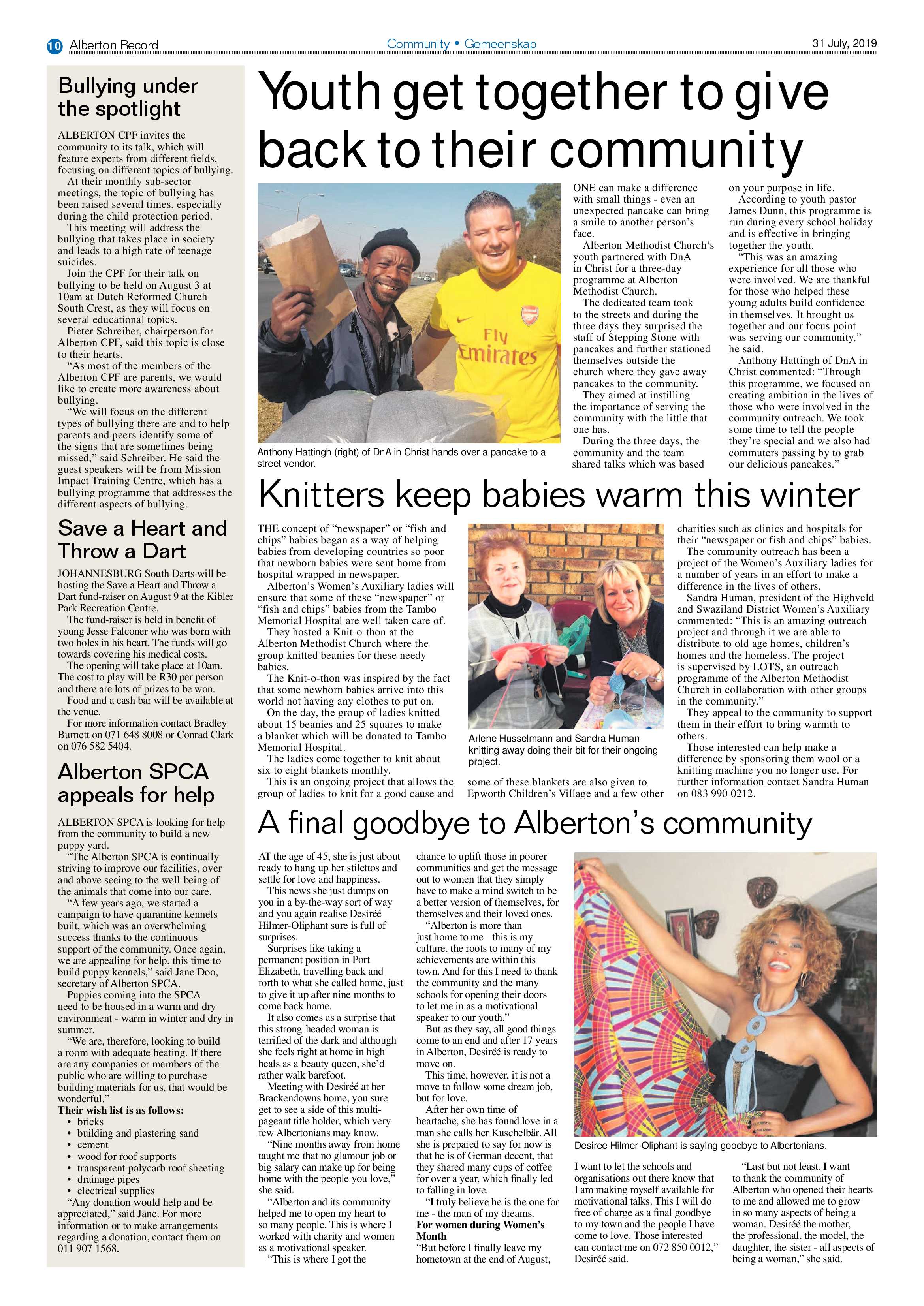 Alberton Record 31 July 2019 page 10
