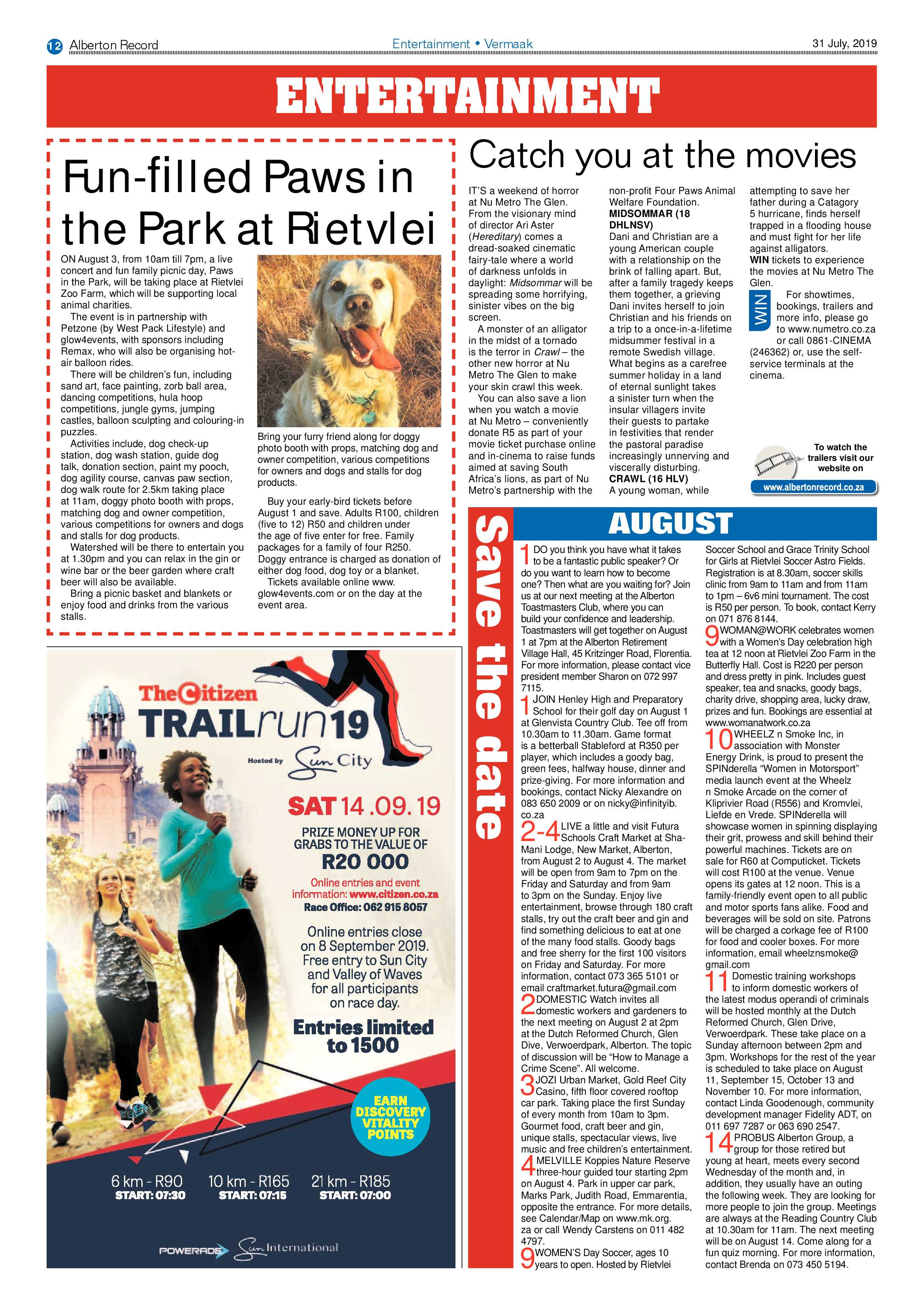 Alberton Record 31 July 2019 page 12