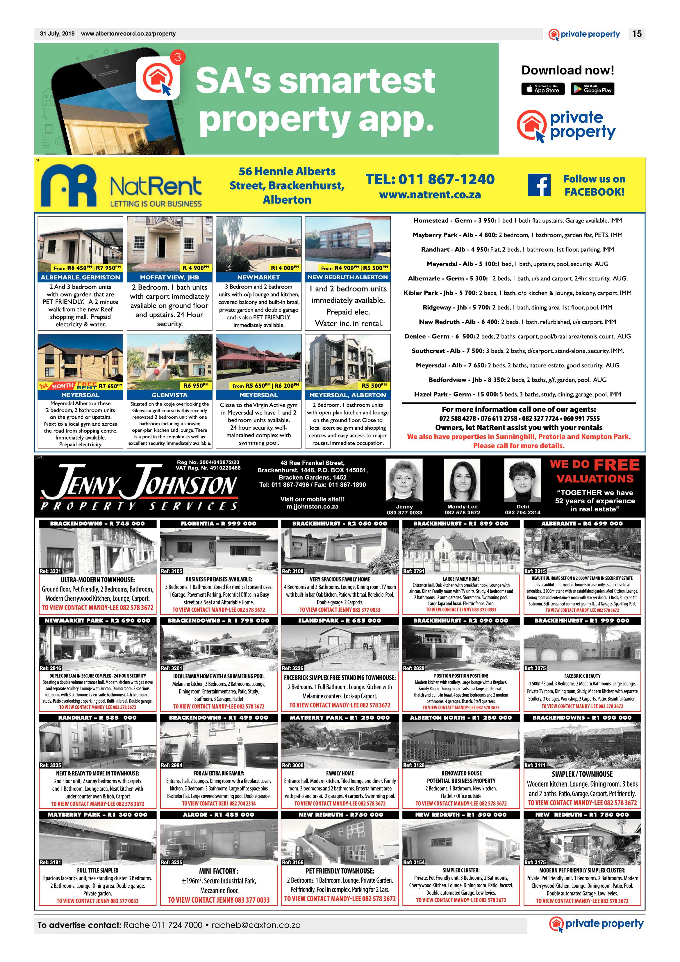 Alberton Record 31 July 2019 page 19