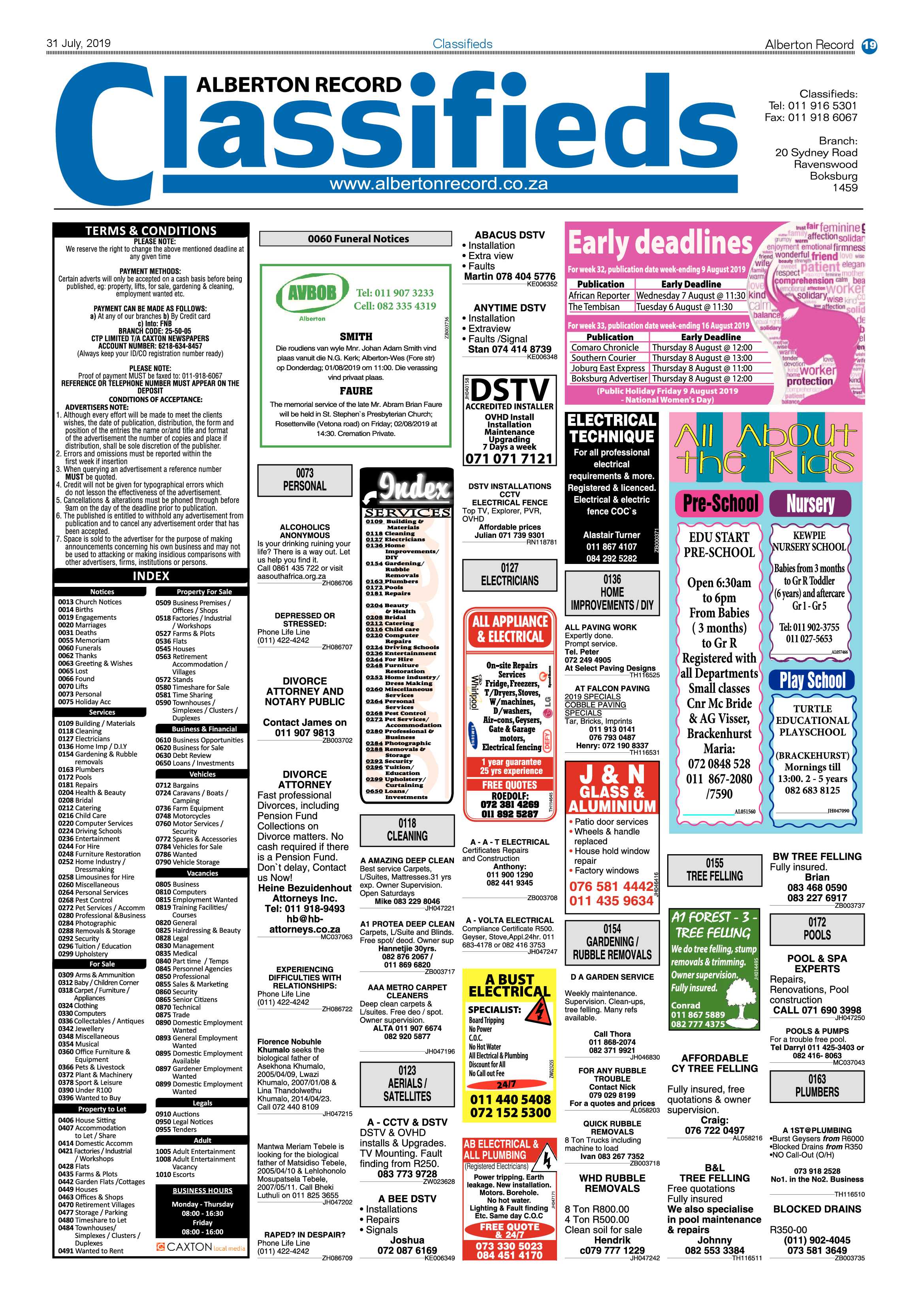 Alberton Record 31 July 2019 page 23