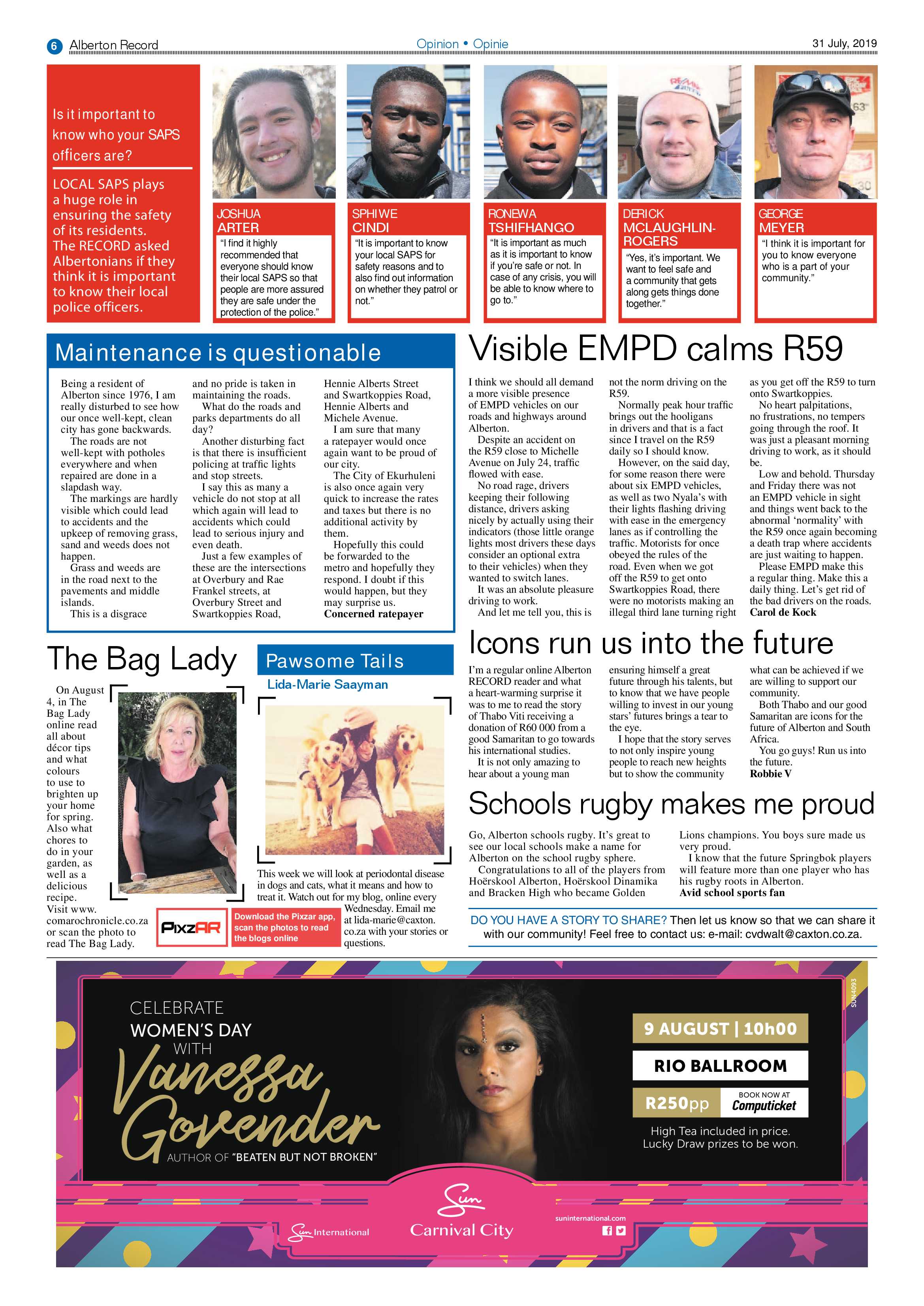 Alberton Record 31 July 2019 page 6