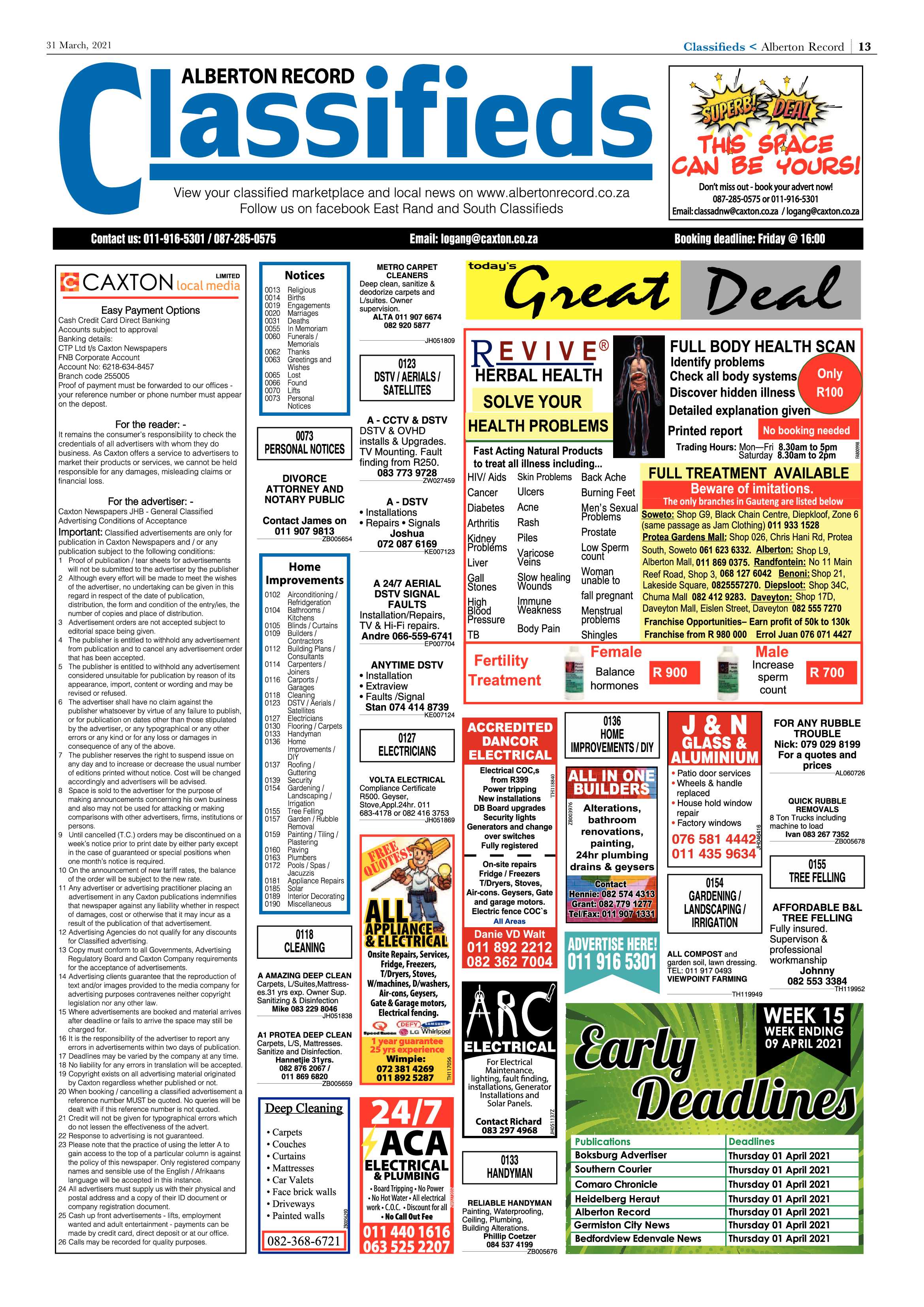 Alberton Record 31 March 2021 page 13