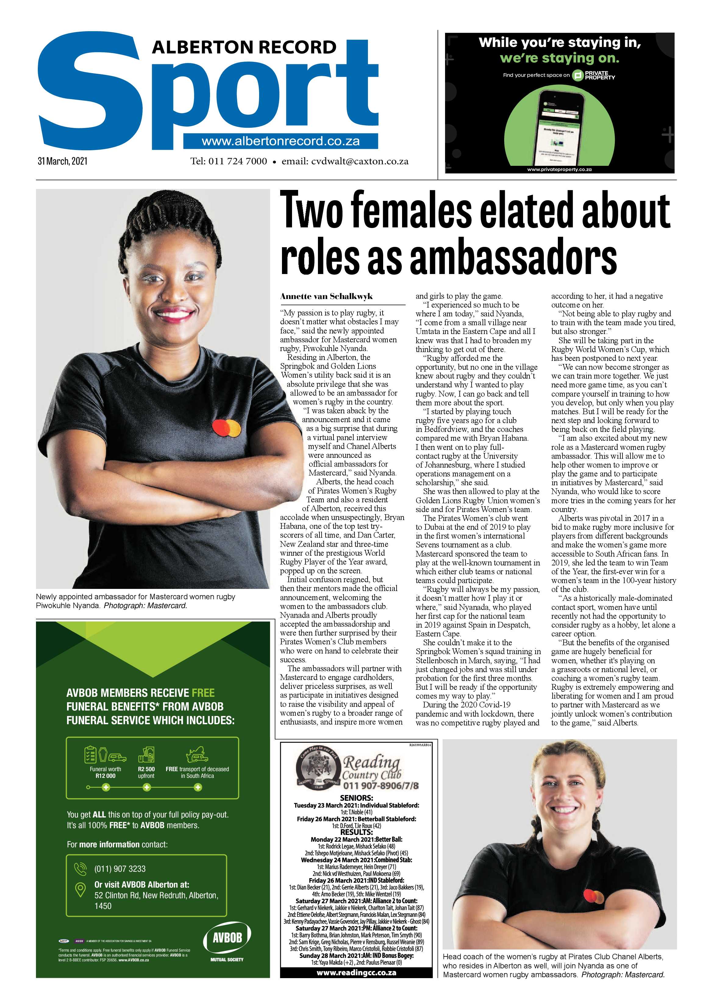 Alberton Record 31 March 2021 page 16
