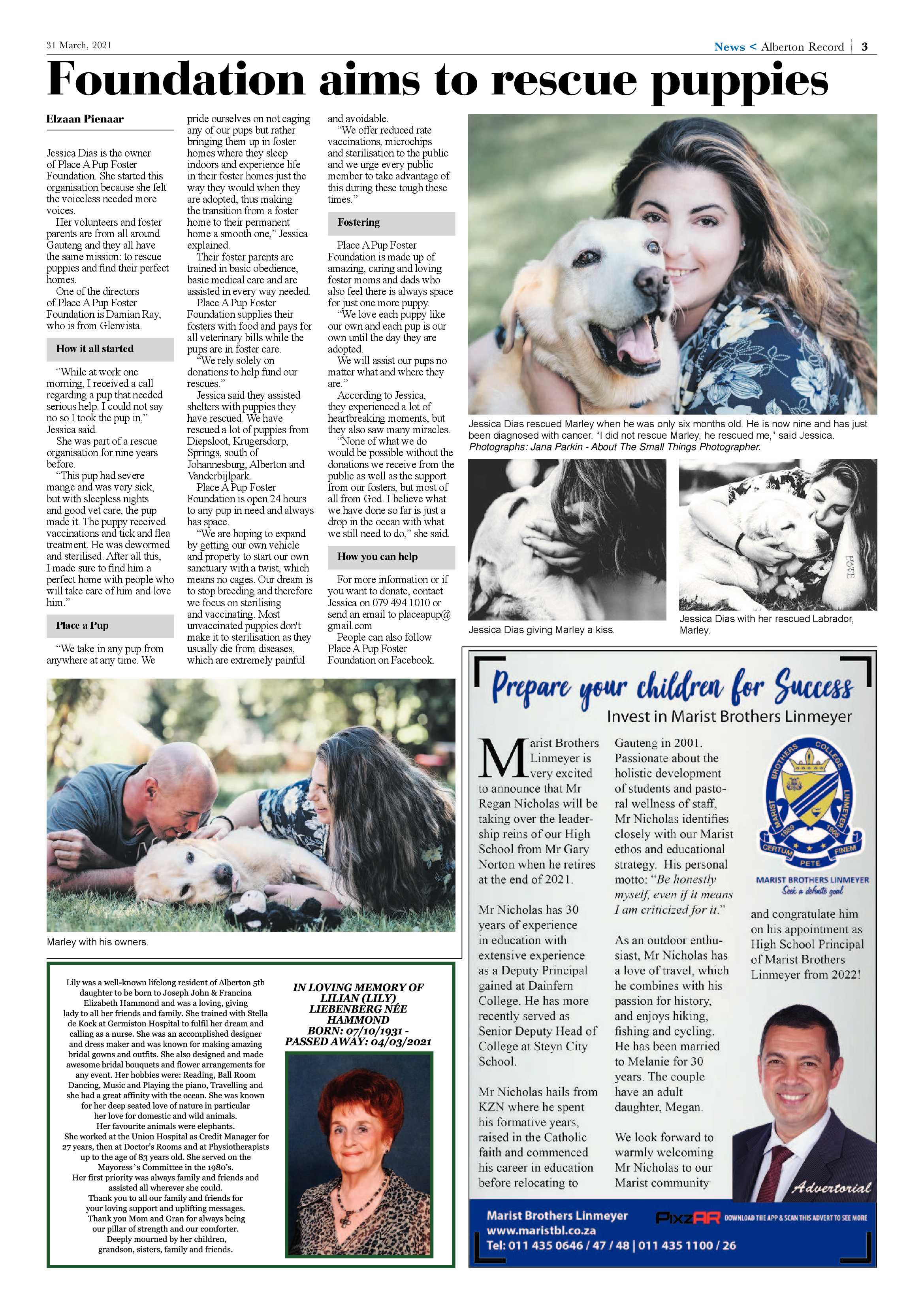 Alberton Record 31 March 2021 page 3