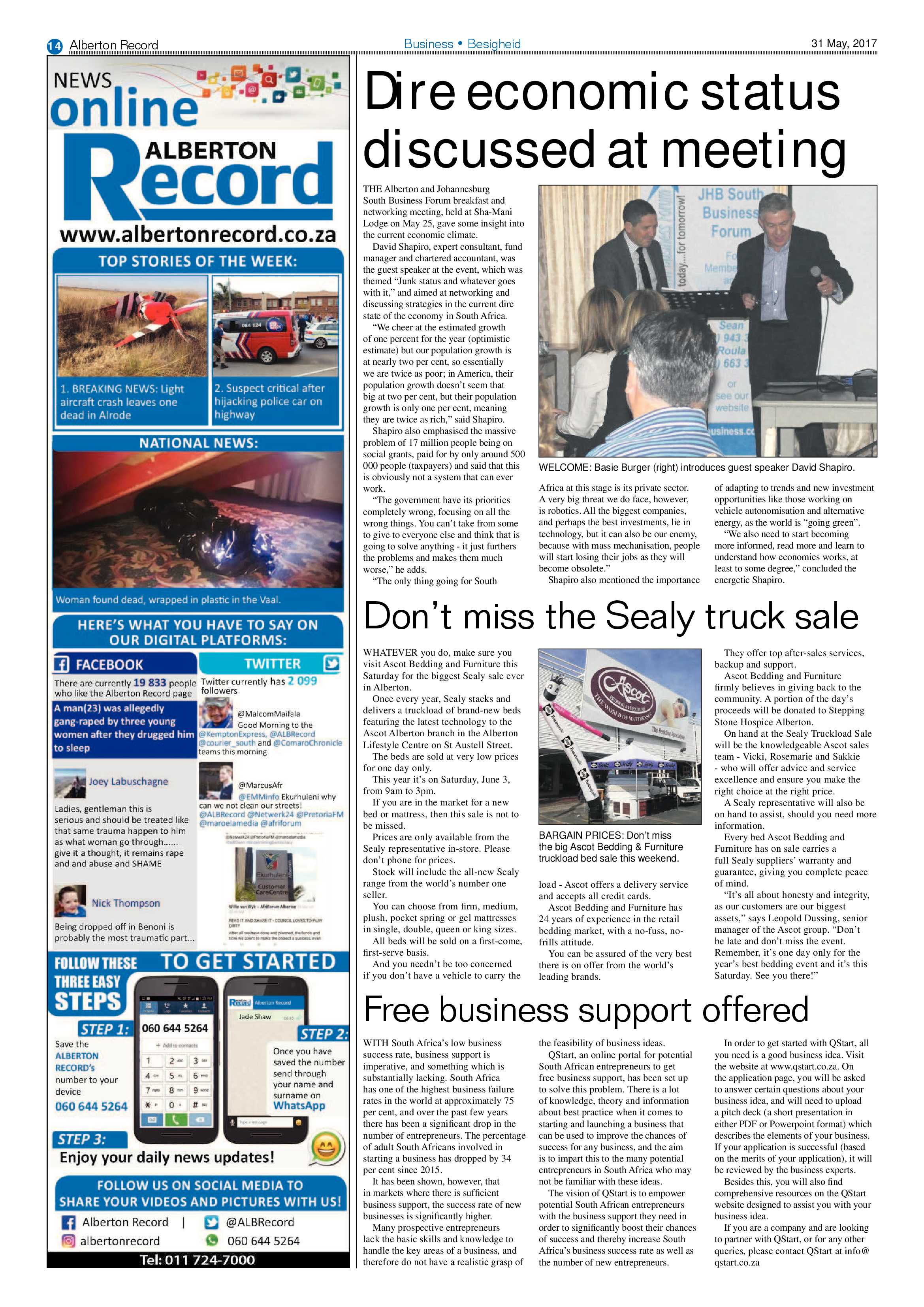 Alberton Record 31 May 2017 page 14