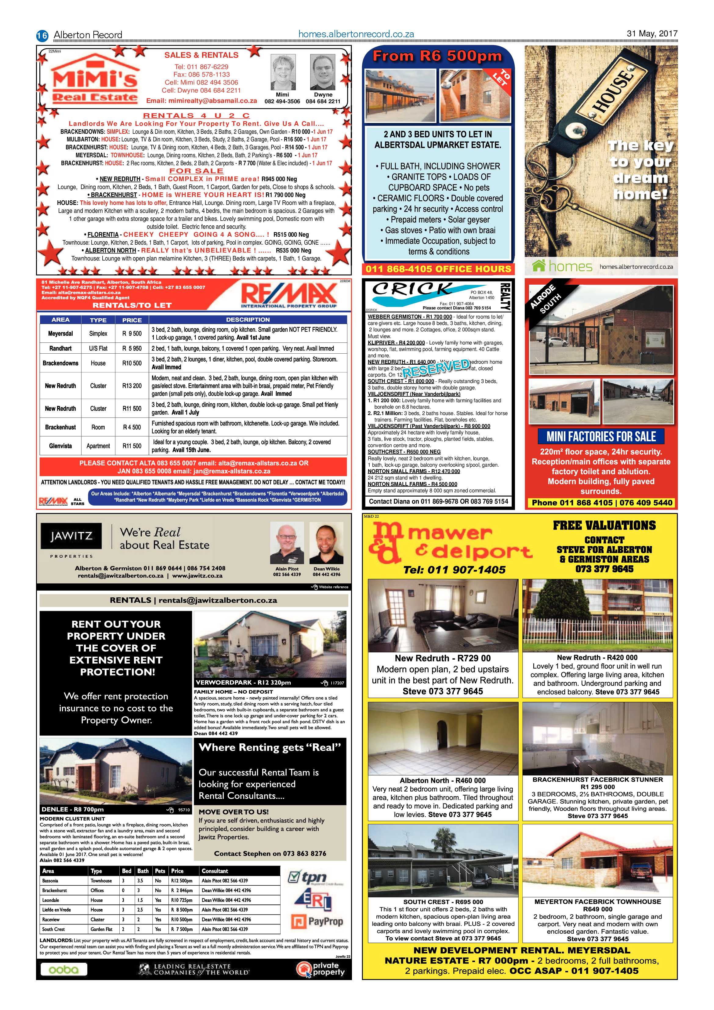 Alberton Record 31 May 2017 page 16