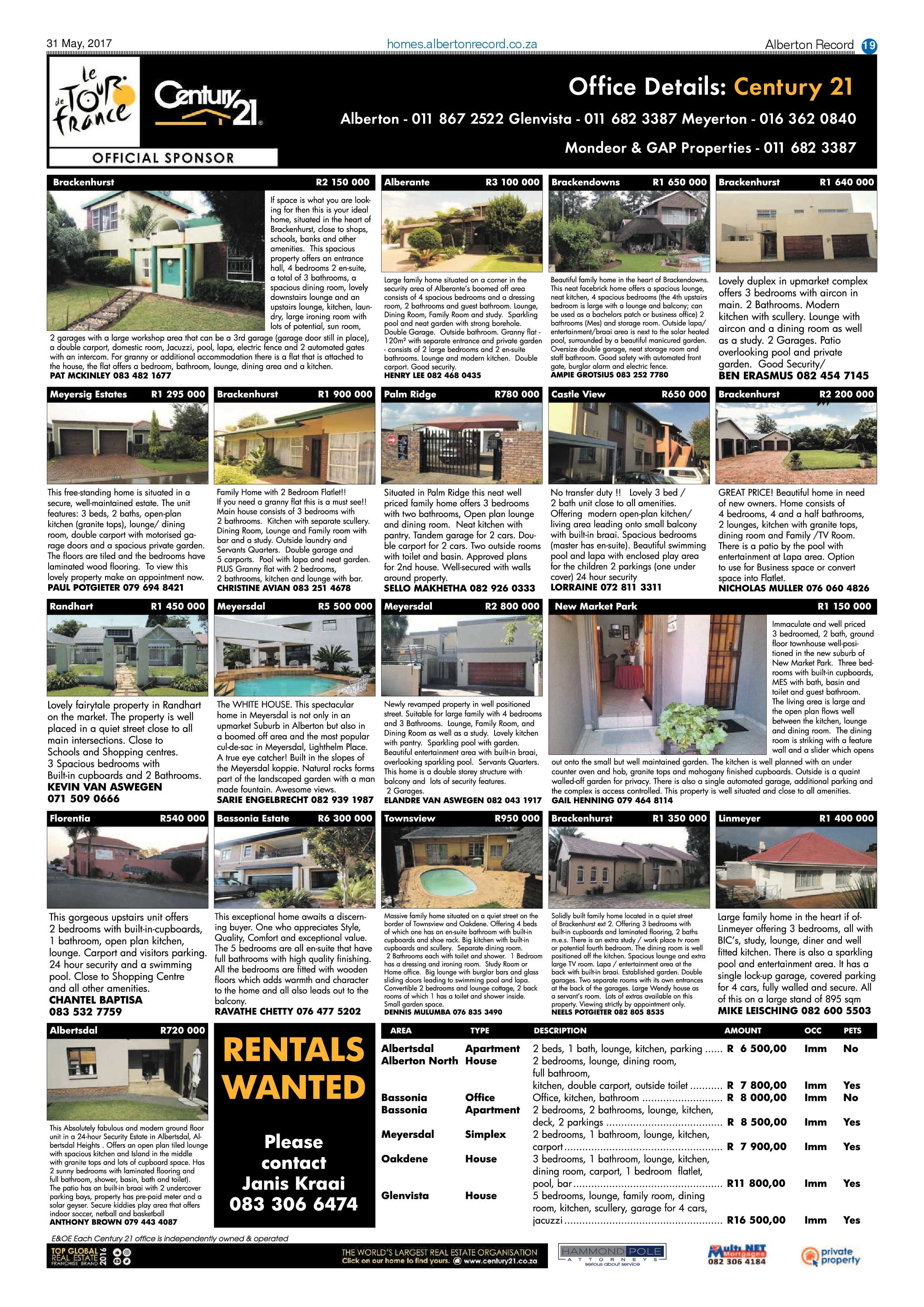 Alberton Record 31 May 2017 page 19