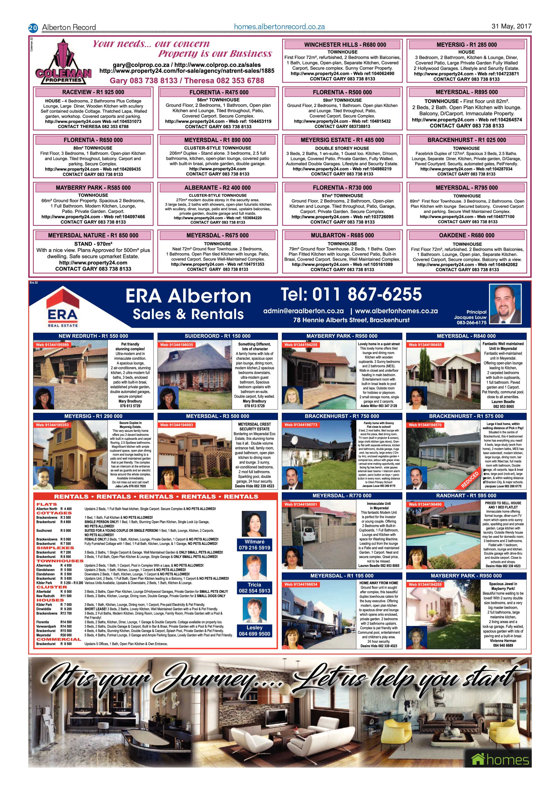 Alberton Record 31 May 2017 page 20