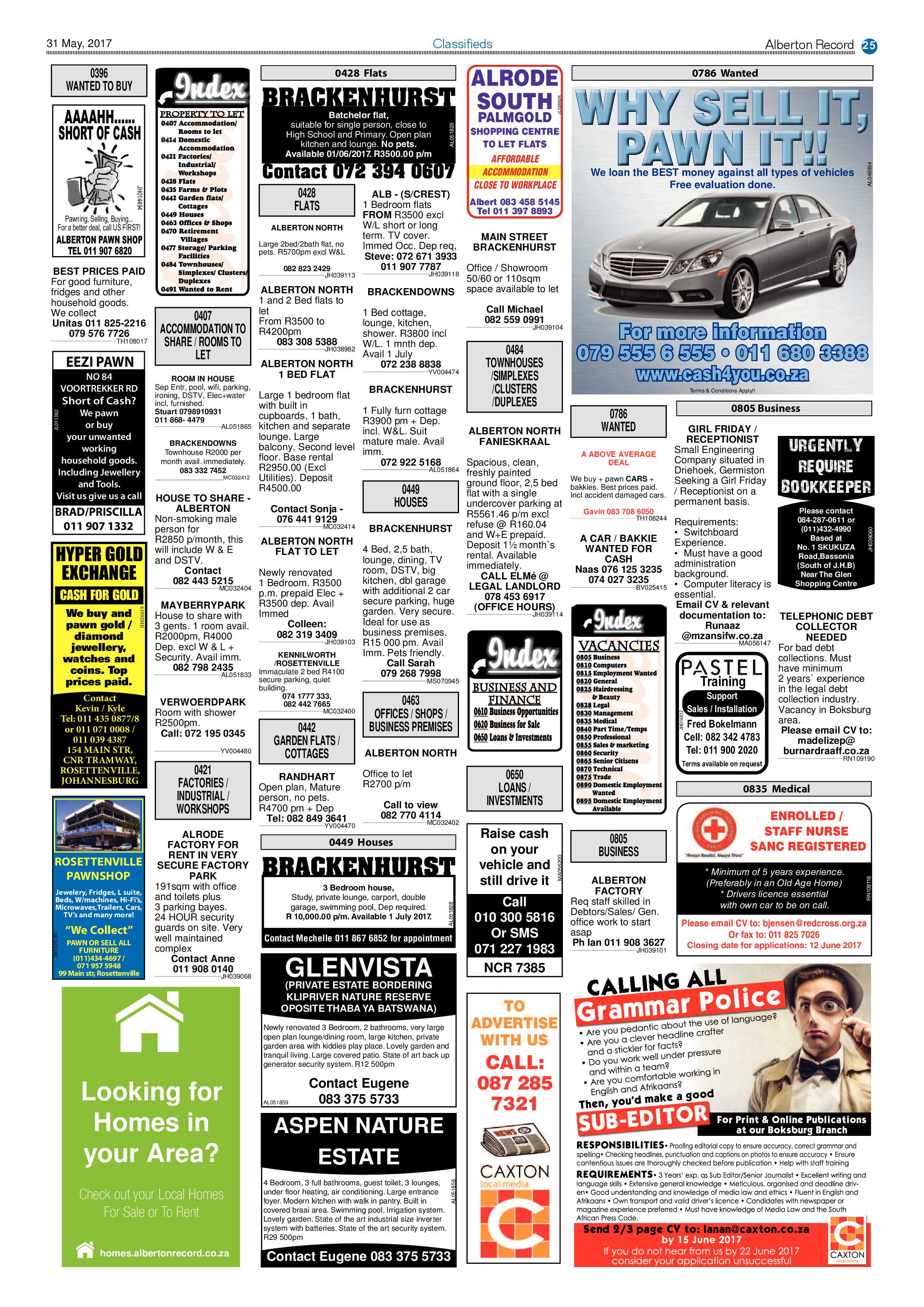 Alberton Record 31 May 2017 page 25