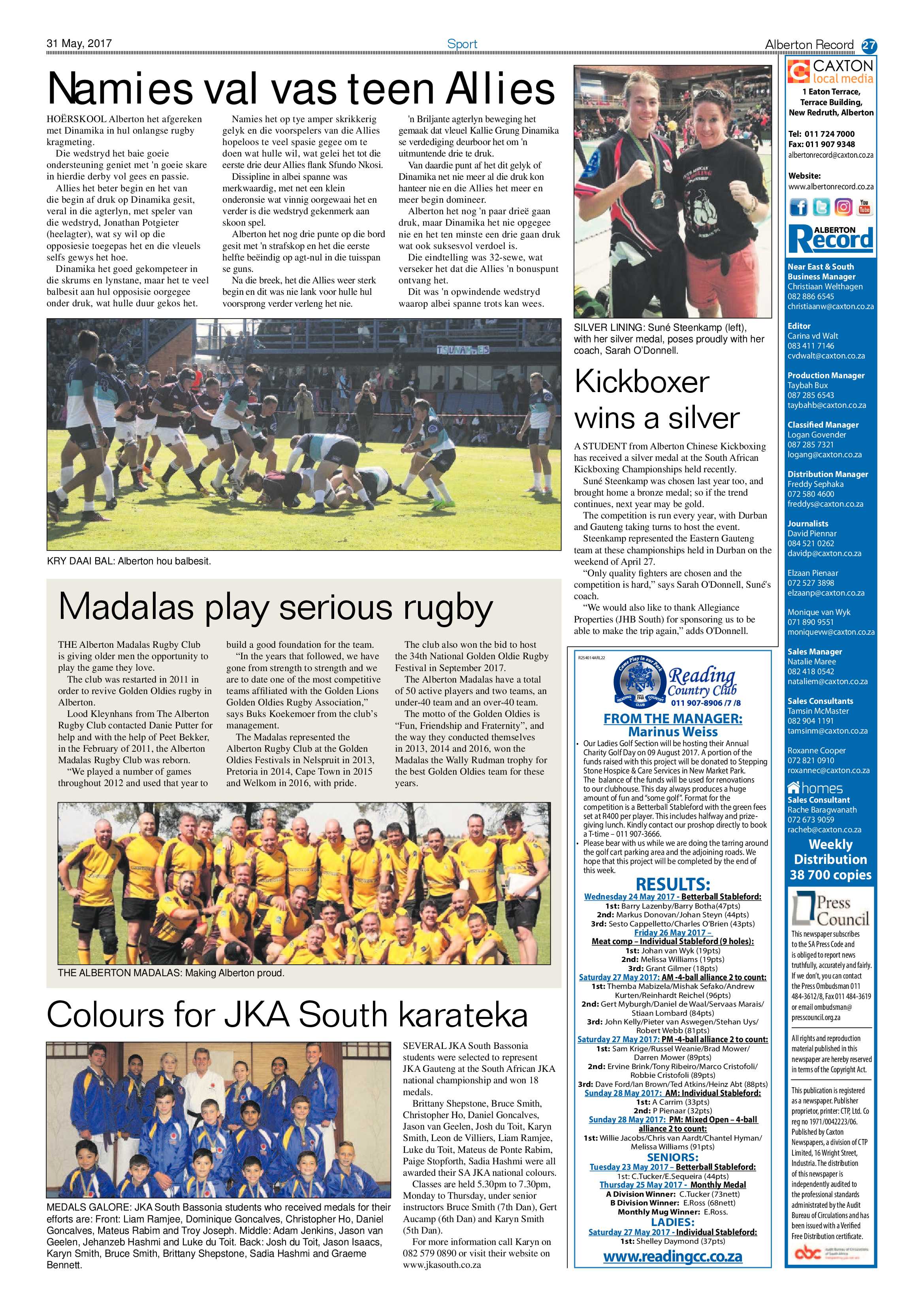 Alberton Record 31 May 2017 page 27