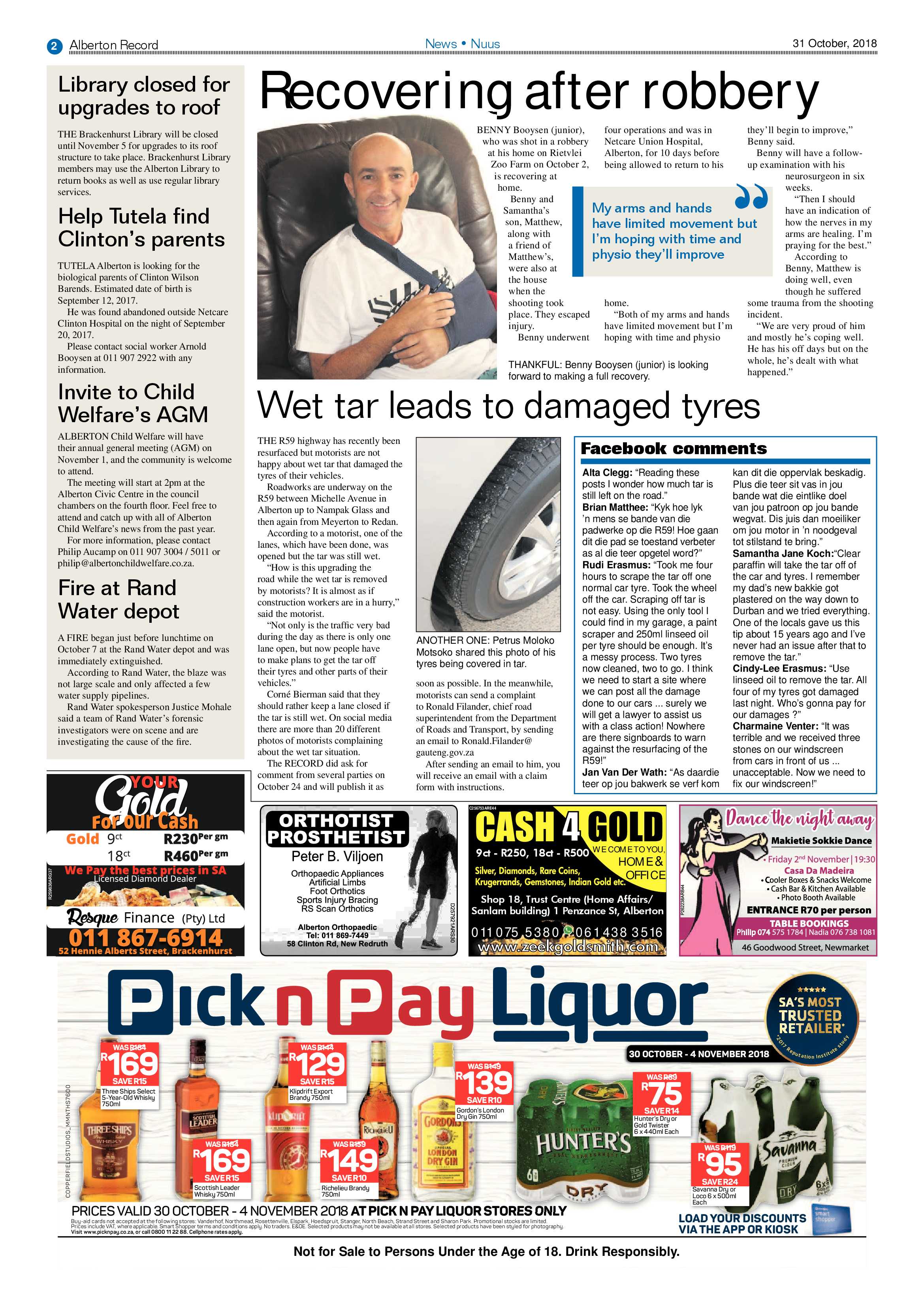Alberton Record 31 October 2018 page 2