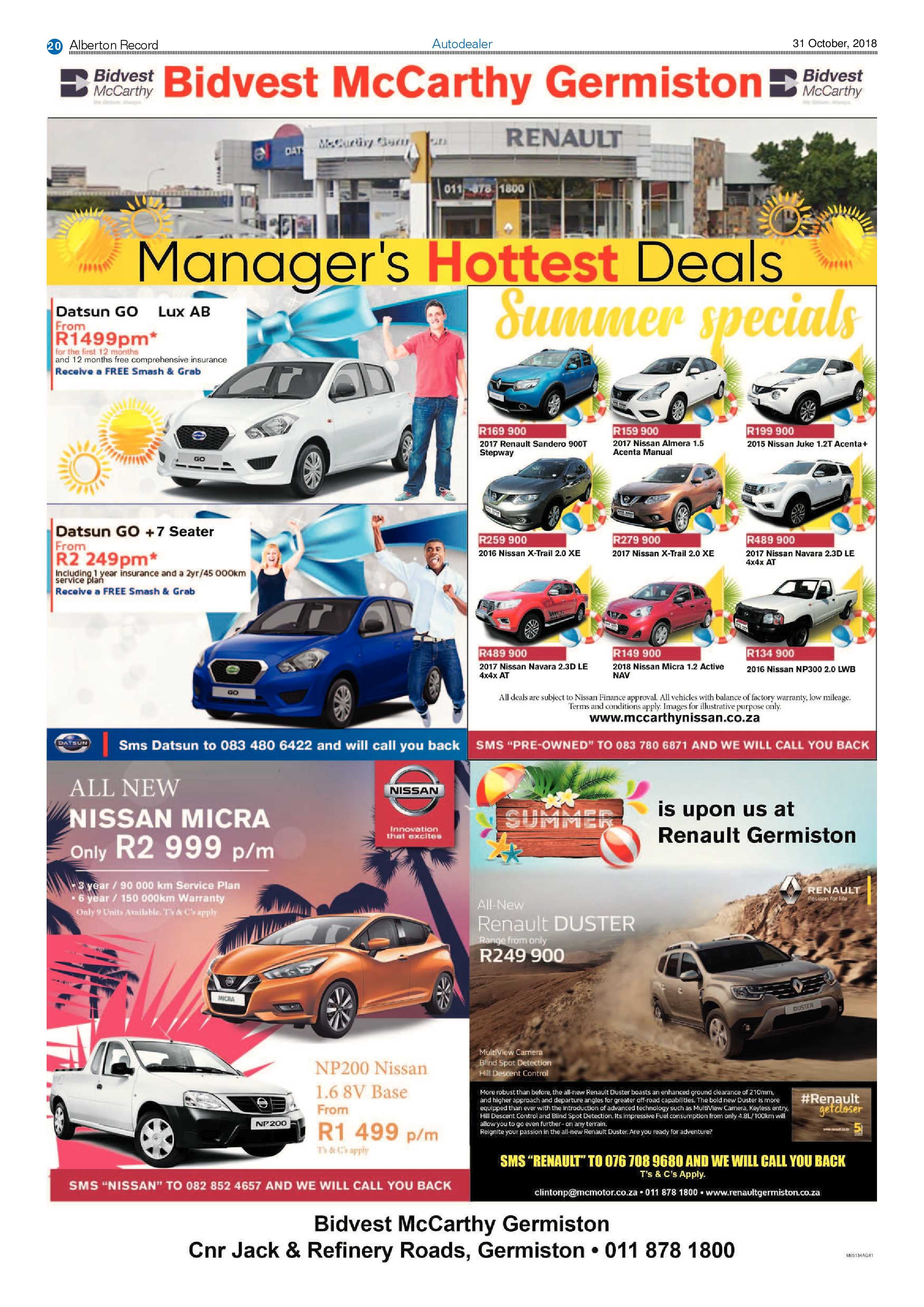 Alberton Record 31 October 2018 page 20