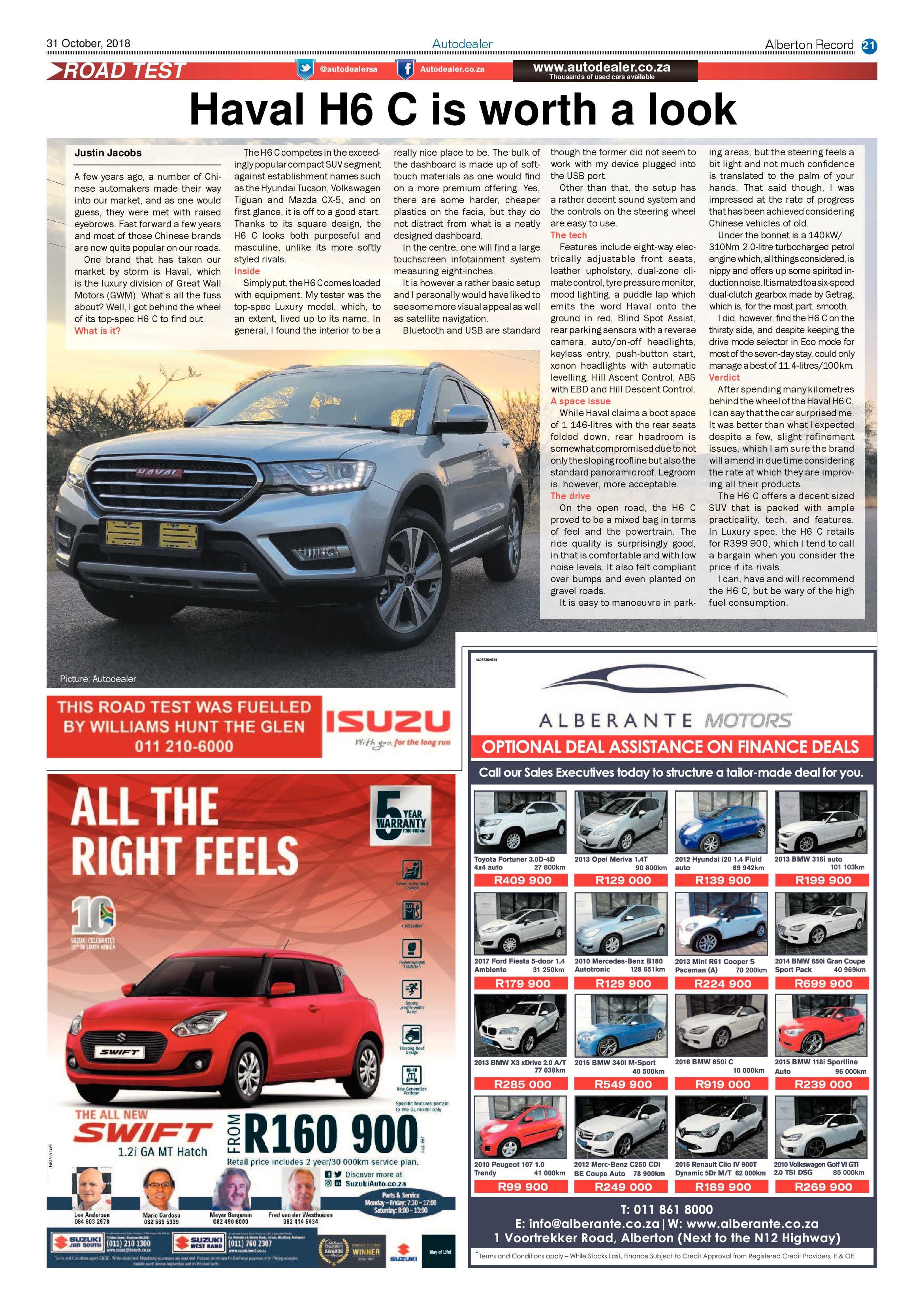 Alberton Record 31 October 2018 page 21