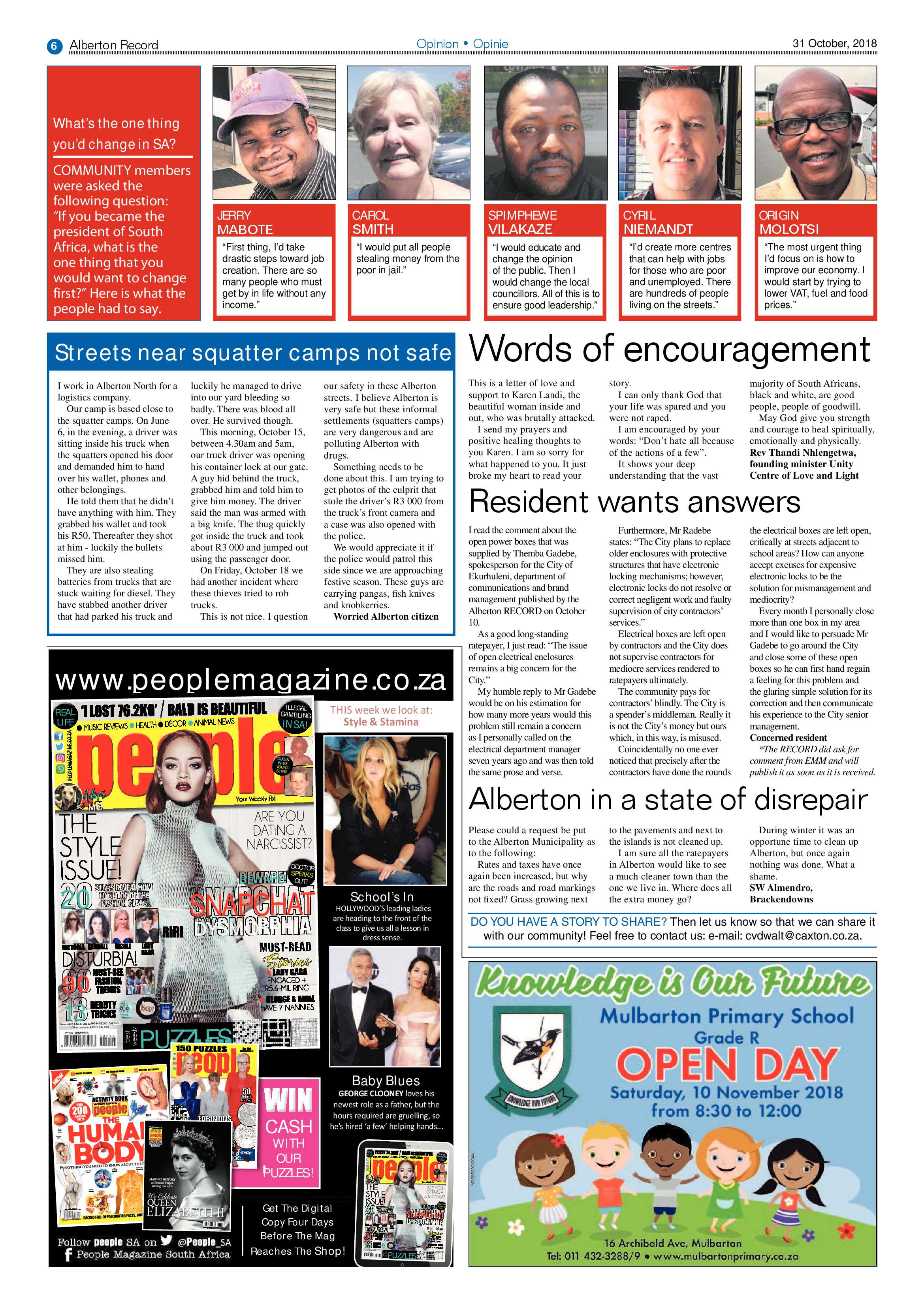 Alberton Record 31 October 2018 page 6