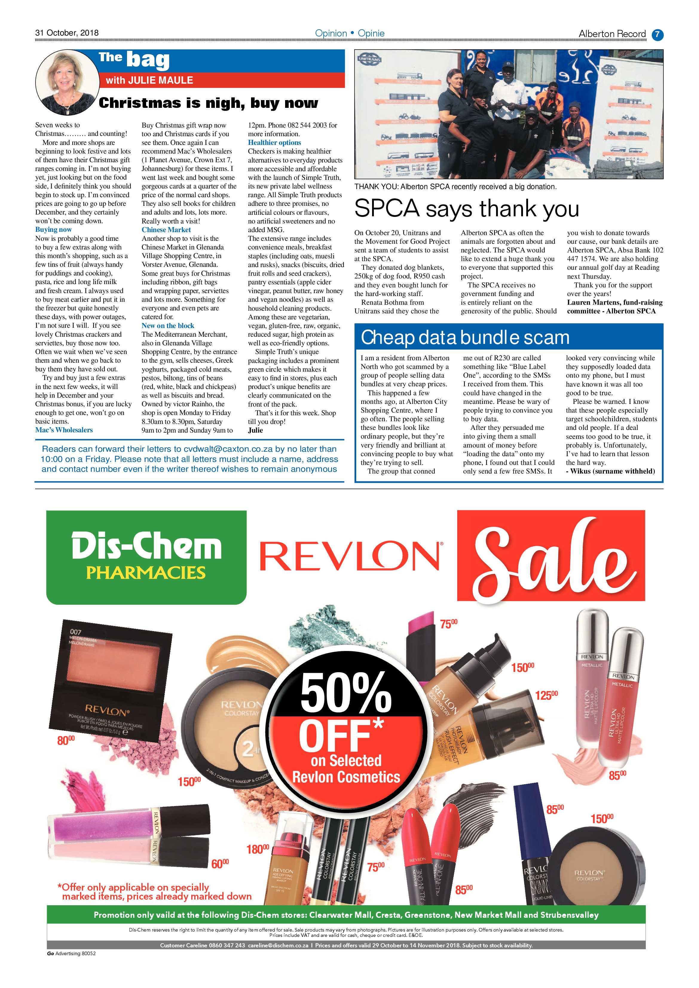 Alberton Record 31 October 2018 page 7