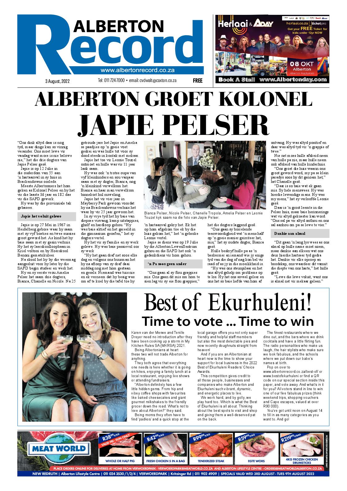 Alberton Record 3 August 2022 page 3