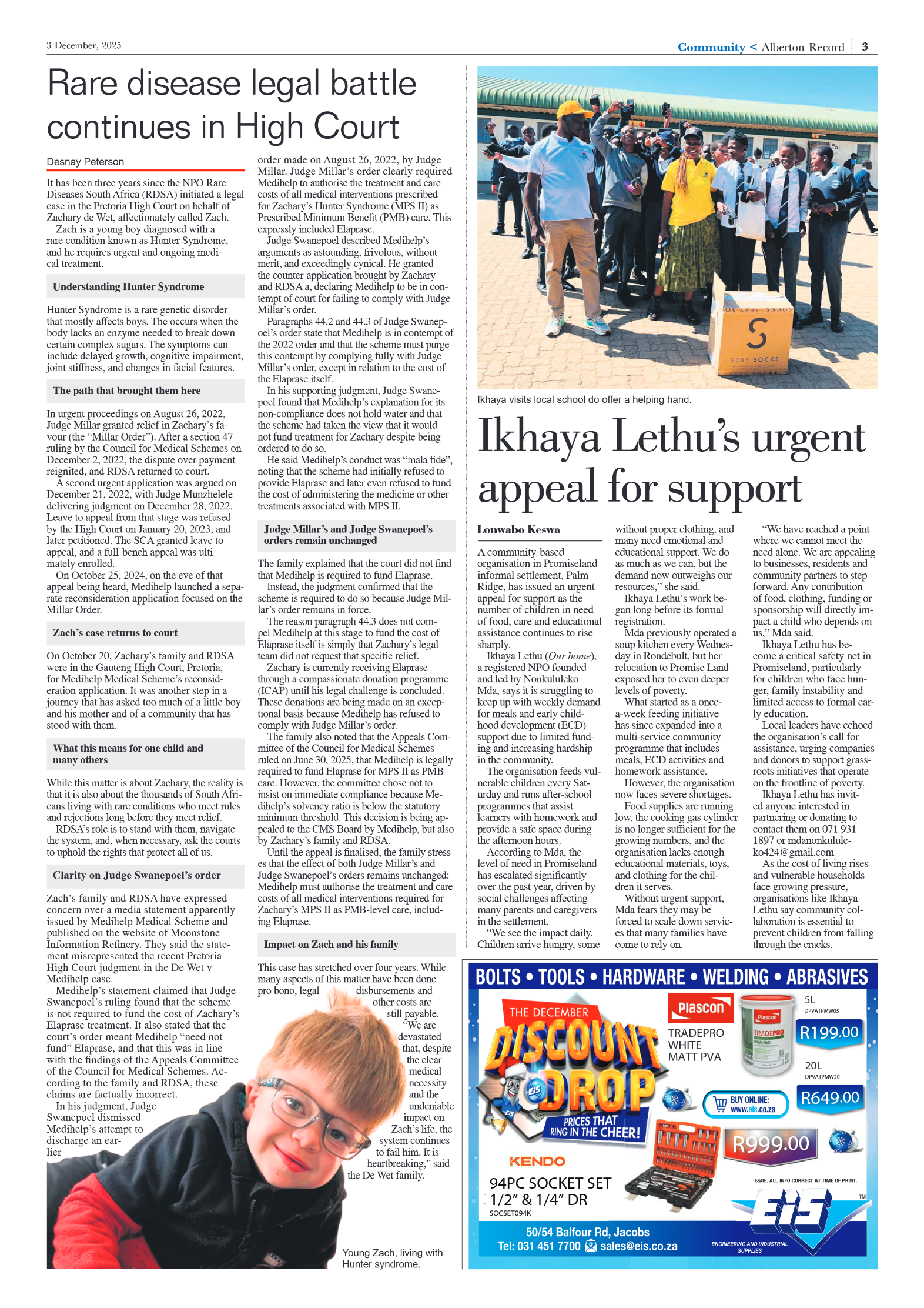 Alberton Record 3 December 2025 page 3