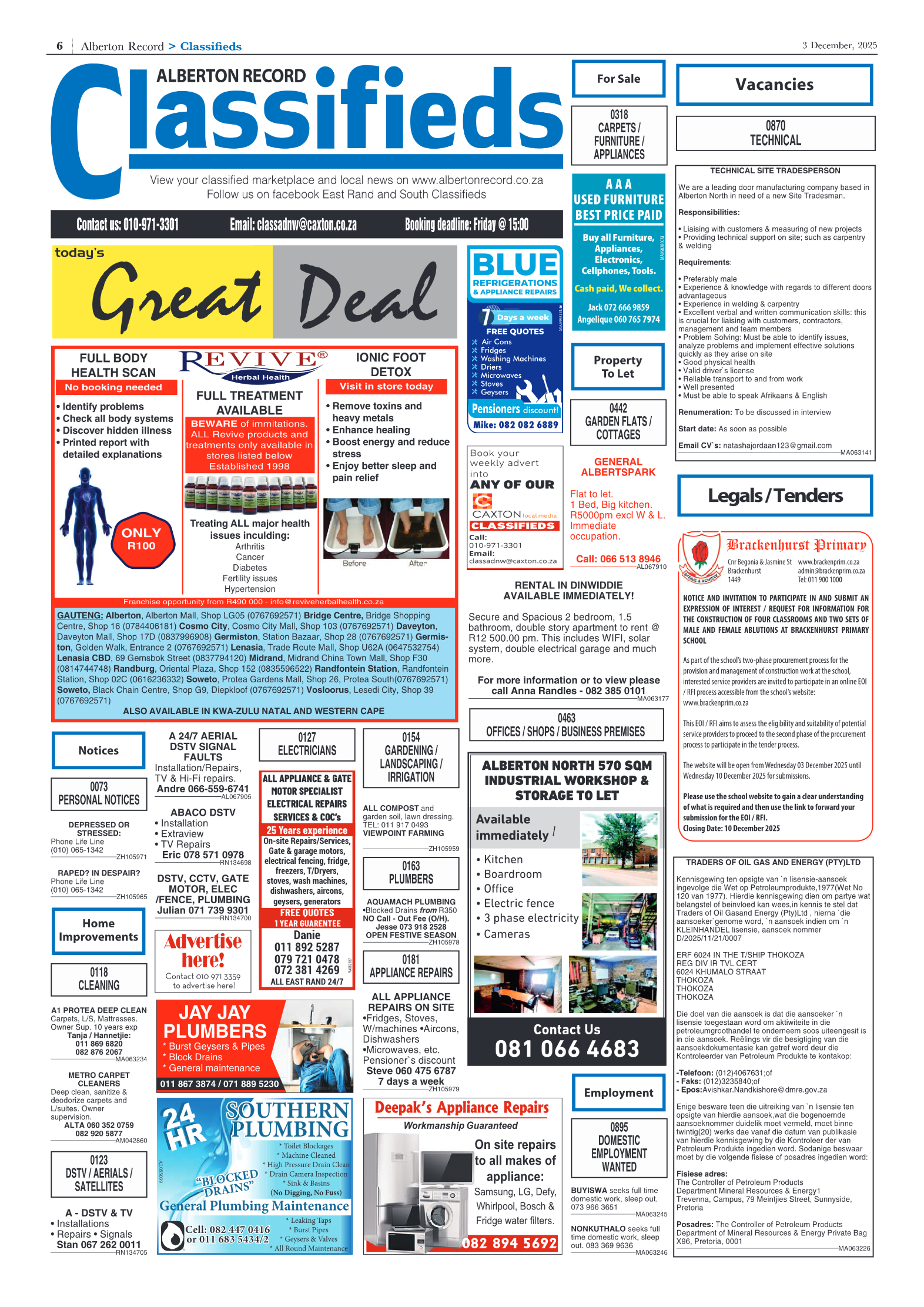 Alberton Record 3 December 2025 page 6