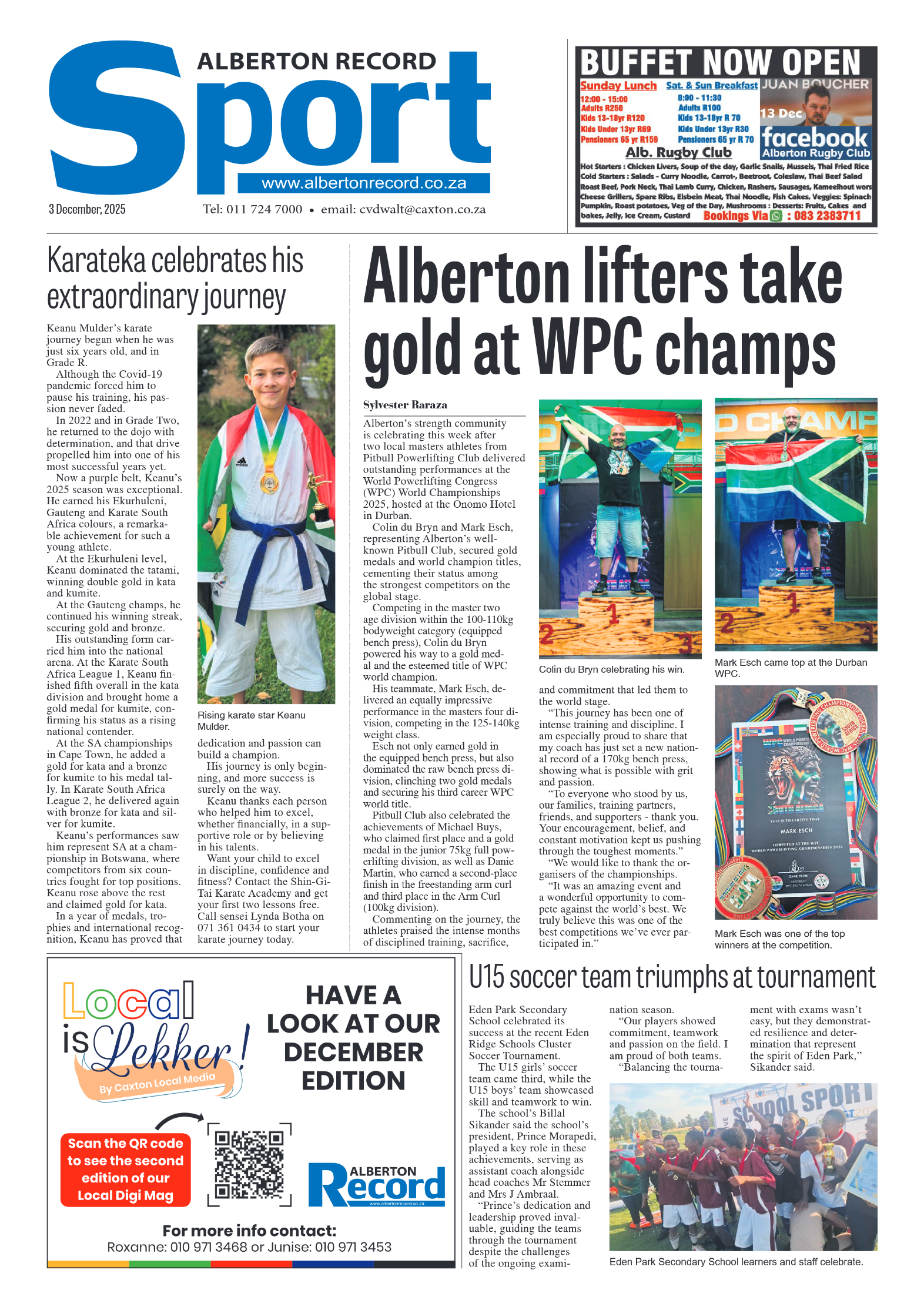 Alberton Record 3 December 2025 page 8