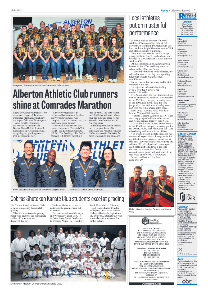 Alberton Record 3 July 2024 page 7