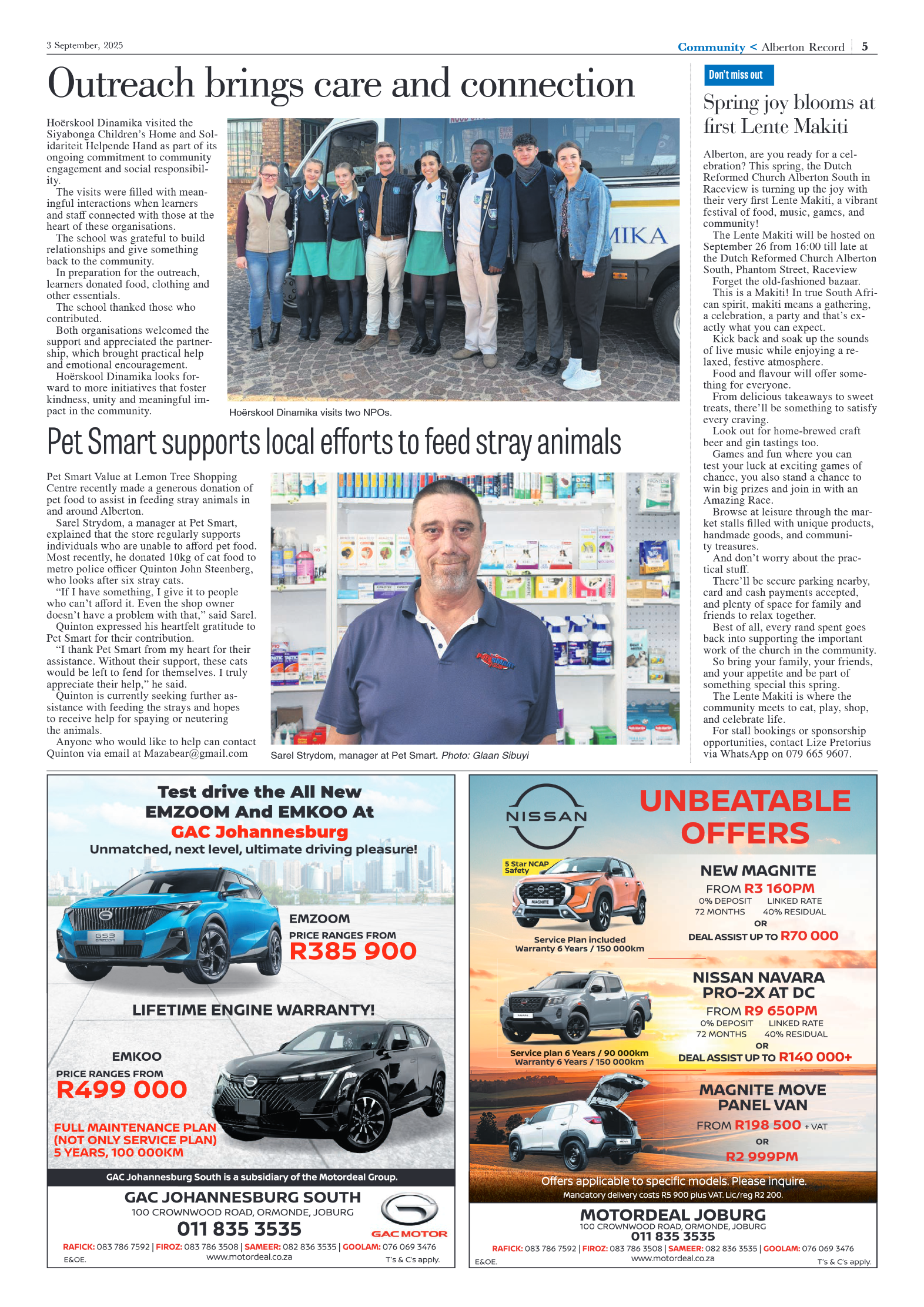 Alberton Record 3 September 2025 page 5