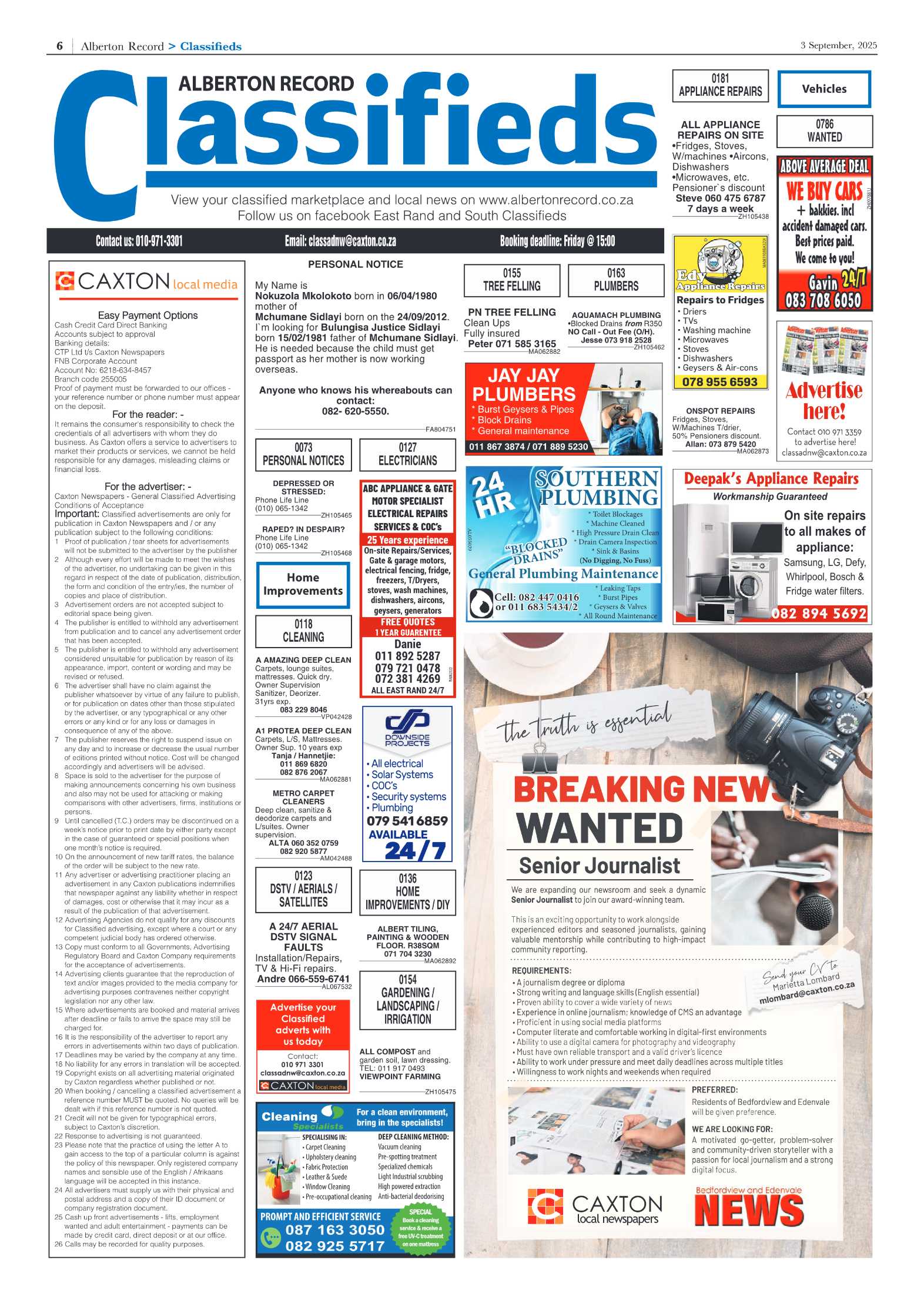 Alberton Record 3 September 2025 page 6