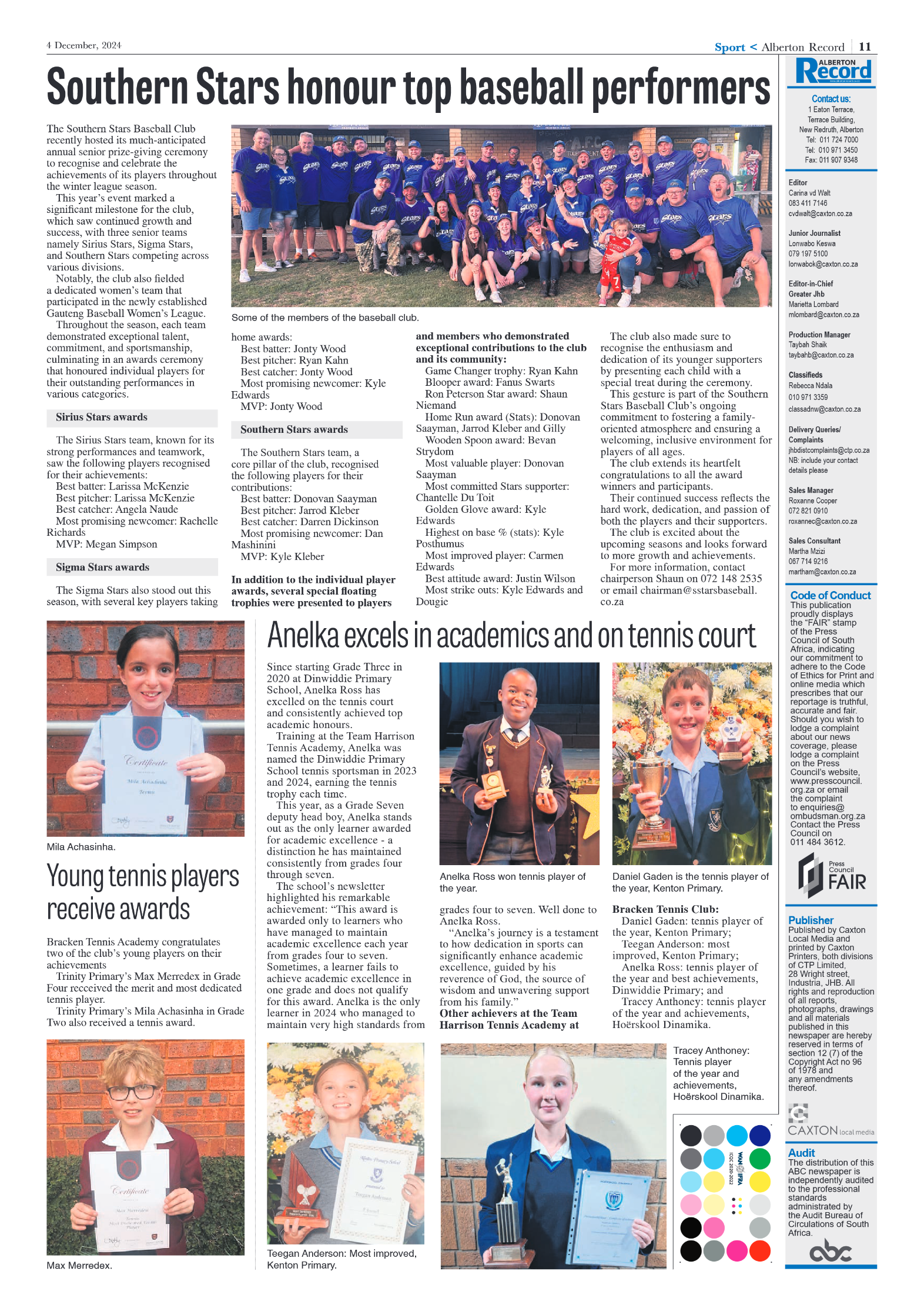 Alberton Record 4 December 2024 page 11