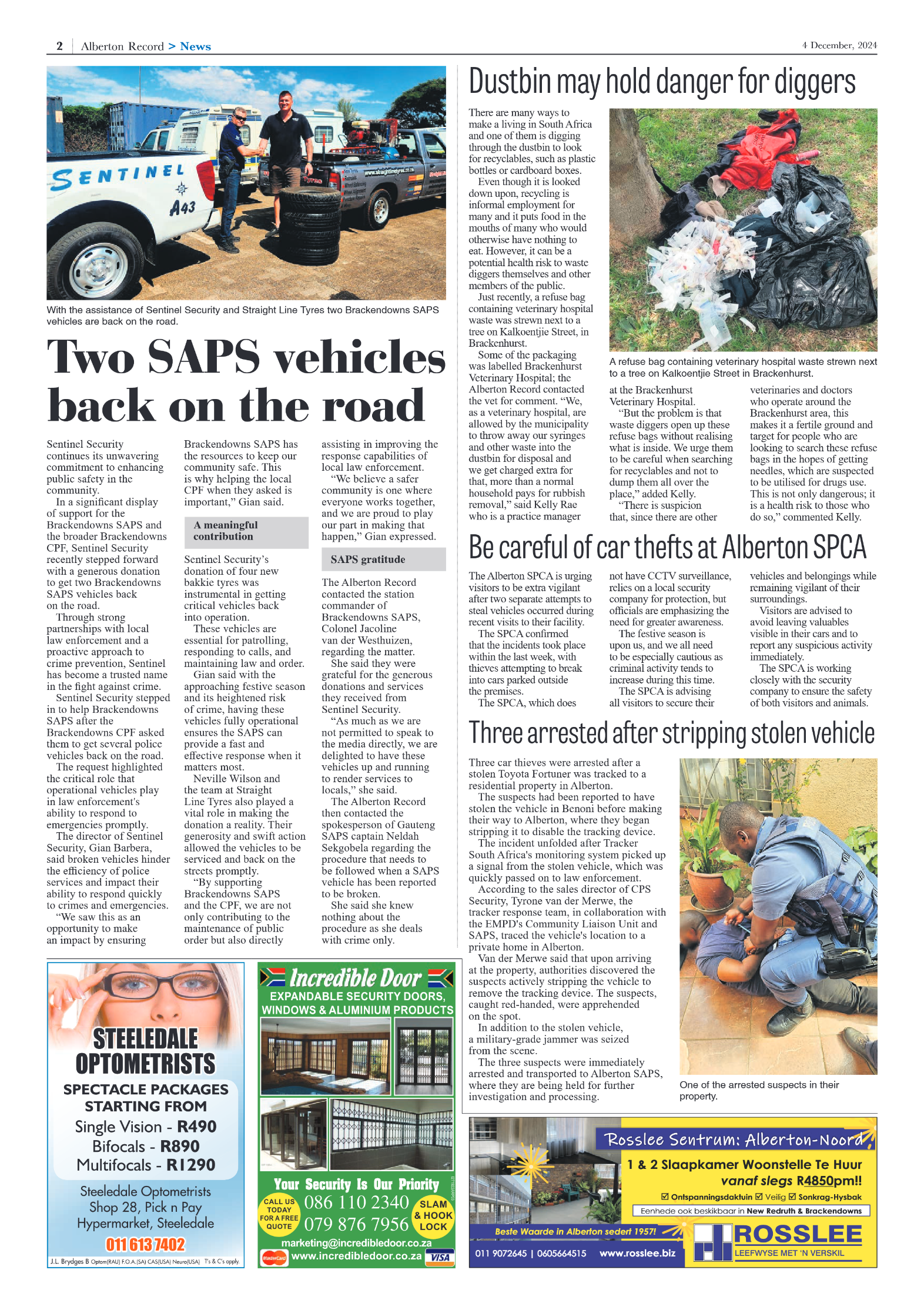 Alberton Record 4 December 2024 page 2