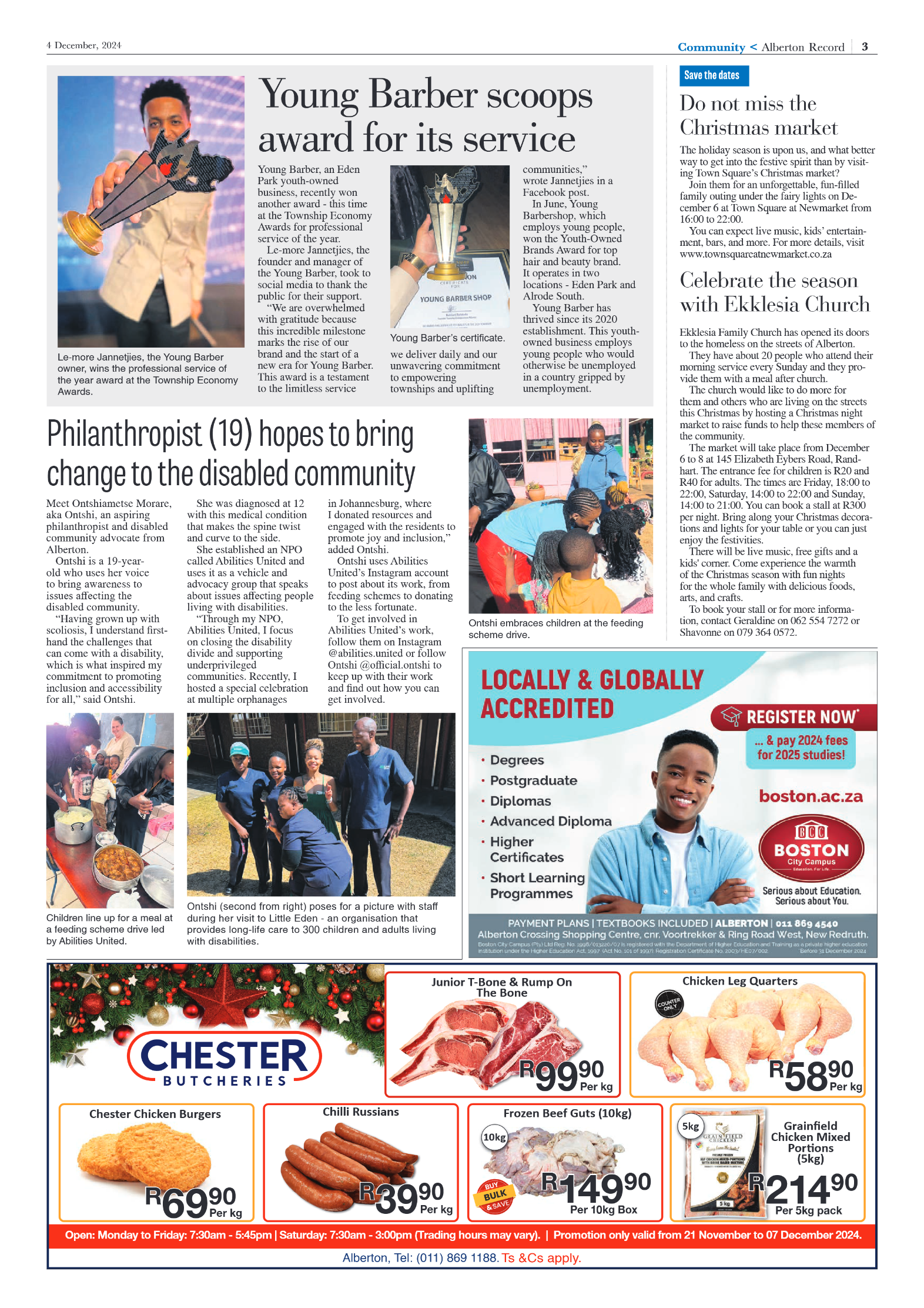 Alberton Record 4 December 2024 page 3