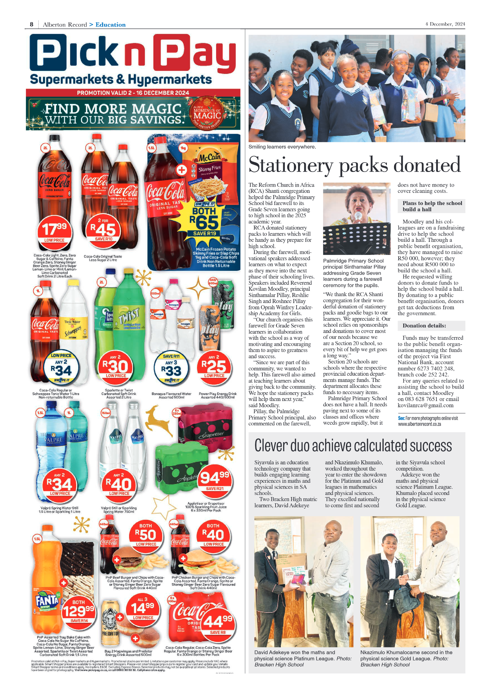 Alberton Record 4 December 2024 page 8