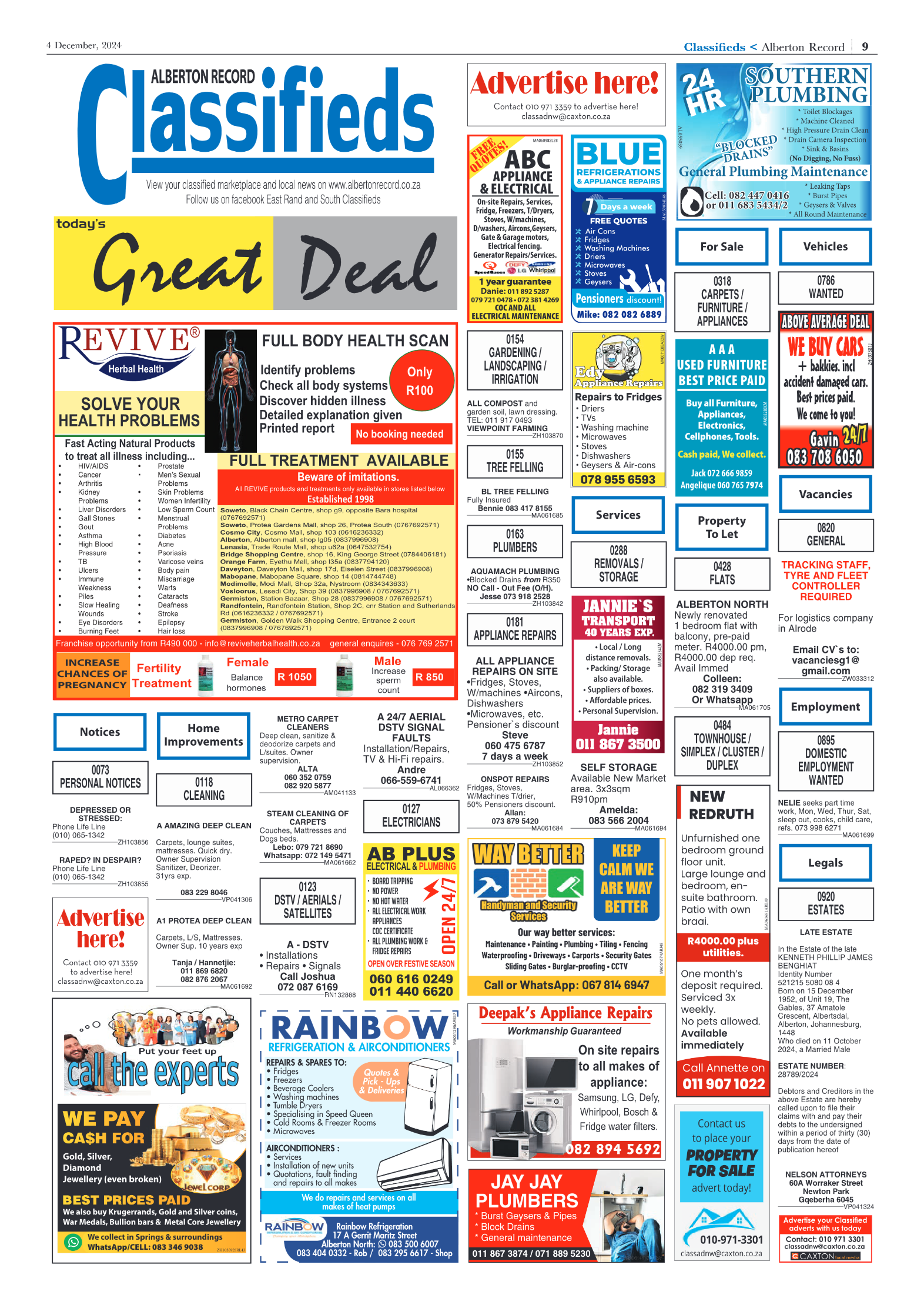 Alberton Record 4 December 2024 page 9