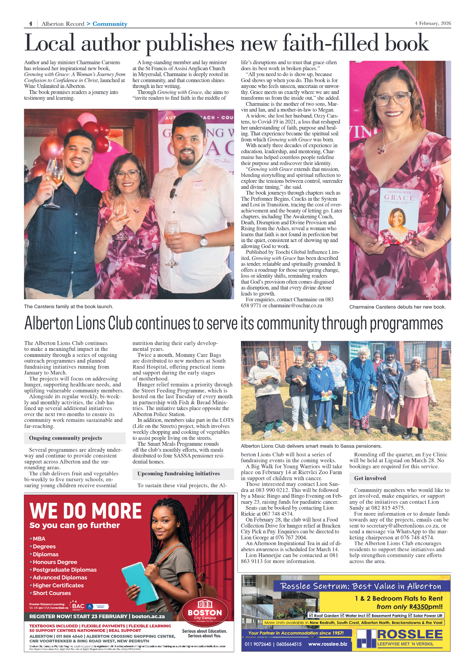 Alberton Record 4 February 2026 page 4